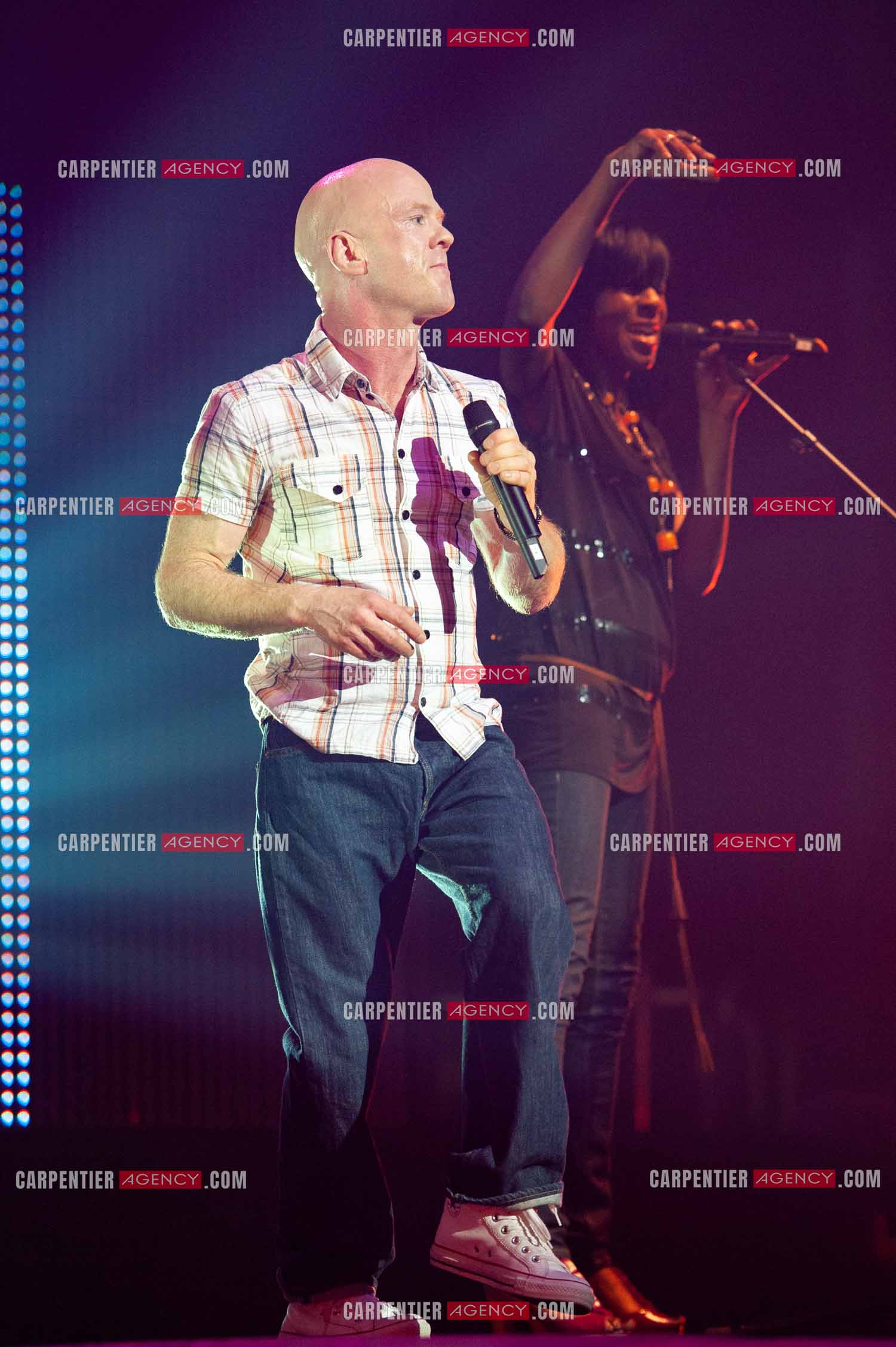 Le chanteur écossais Jimmy Somerville connu pour son tube “ Smalltown Boy “ dans la tournée RFM LOVE 80 au Zénith de Paris en 2010.      ( Exclusif )