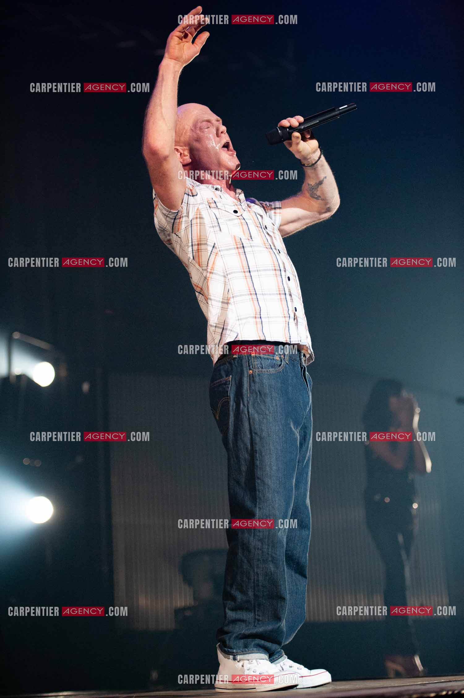 Le chanteur écossais Jimmy Somerville connu pour son tube “ Smalltown Boy “ dans la tournée RFM LOVE 80 au Zénith de Paris en 2010.      ( Exclusif )