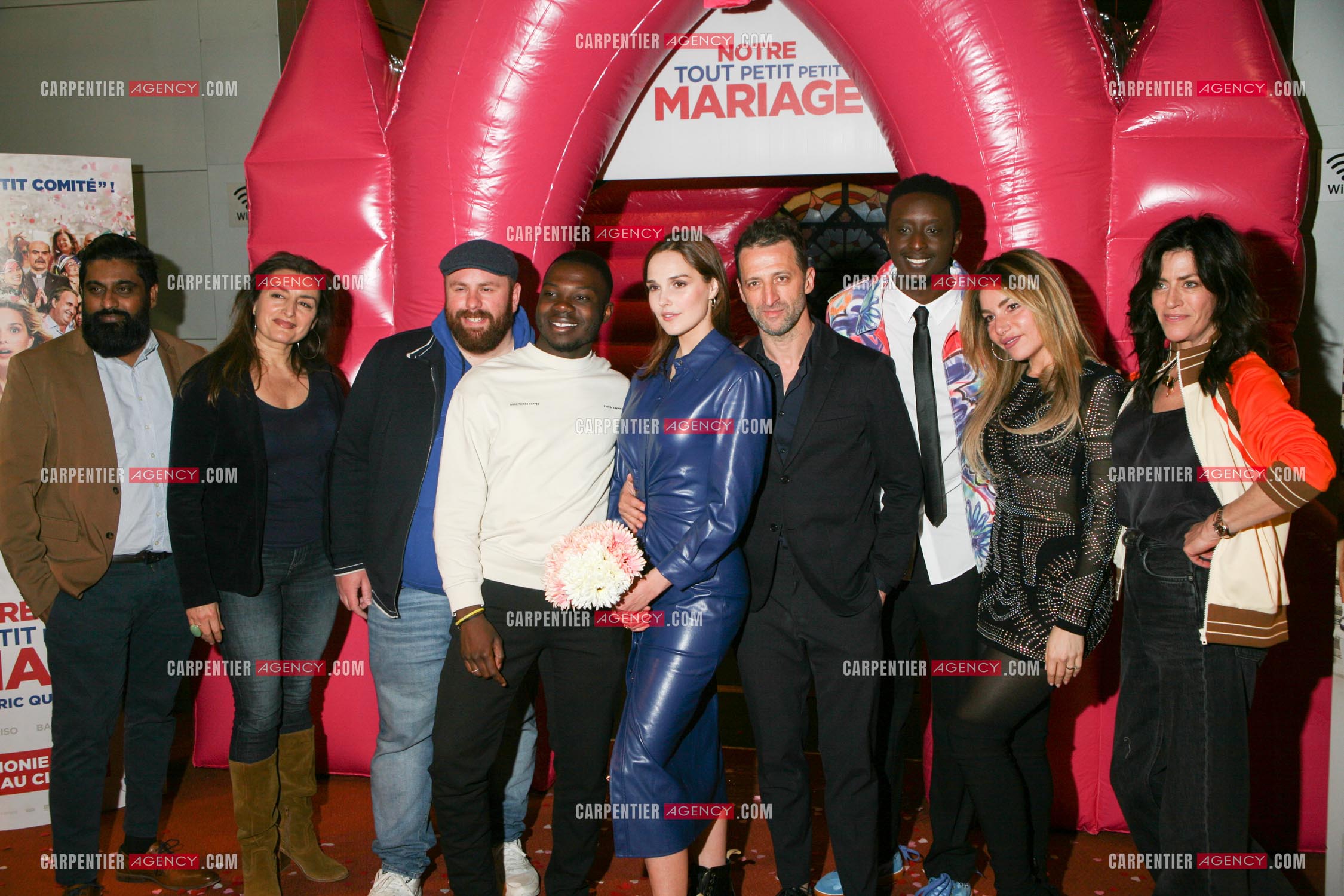 Première du film “ Notre tout petit mariage “ a l'UGC Paris.