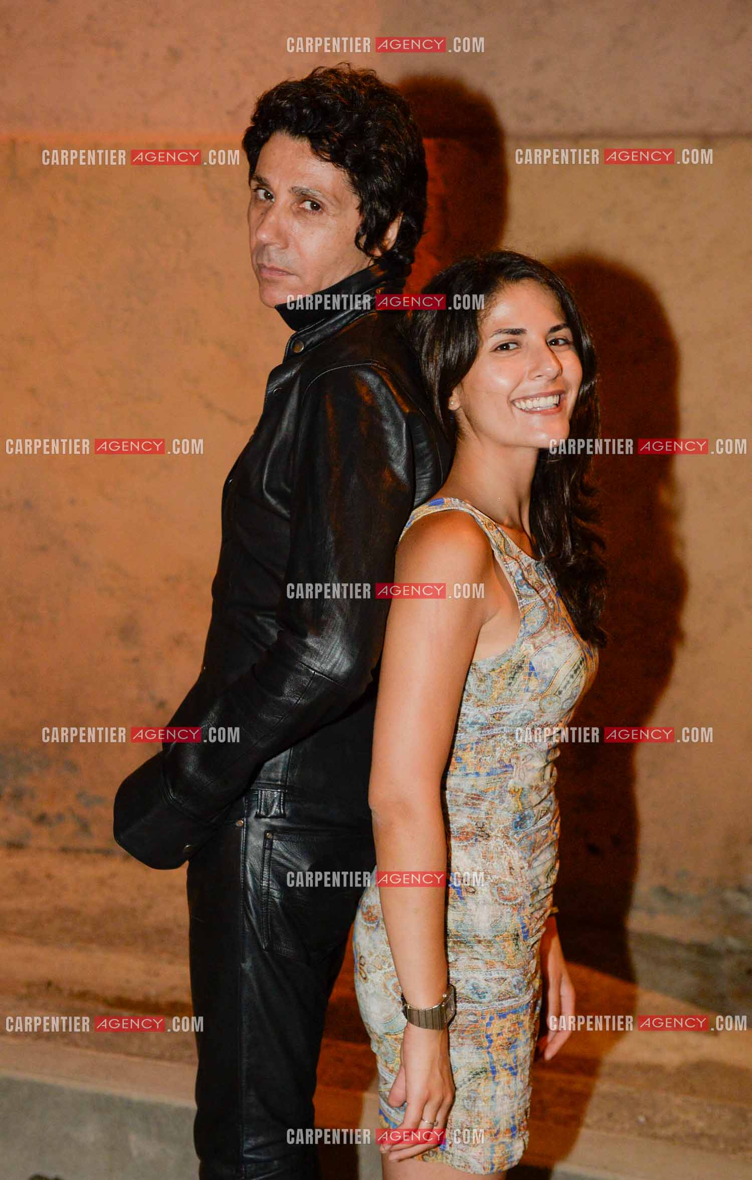 Le chanteur Jean-Luc Lahaye avec sa deuxième fille Gloria. Gloria vient d'accoucher de son premier enfant une petite fille nommée Lou née le 20 septembre 2025 à l'hôpital Grâce de Monaco à 02h29 du matin.  ( Exclusif )