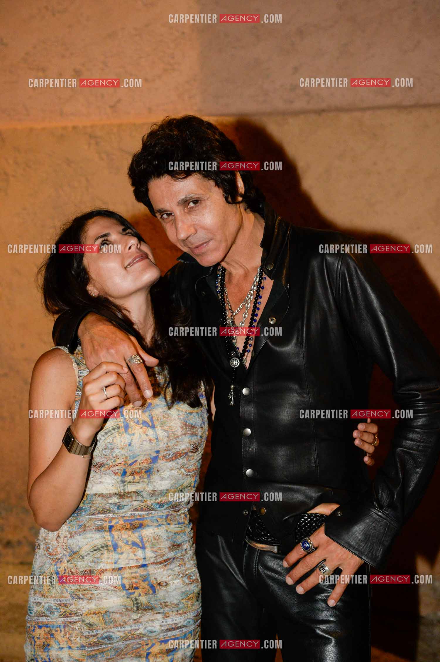 Le chanteur Jean-Luc Lahaye avec sa deuxième fille Gloria. Gloria vient d'accoucher de son premier enfant une petite fille nommée Lou née le 20 septembre 2025 à l'hôpital Grâce de Monaco à 02h29 du matin.  ( Exclusif )