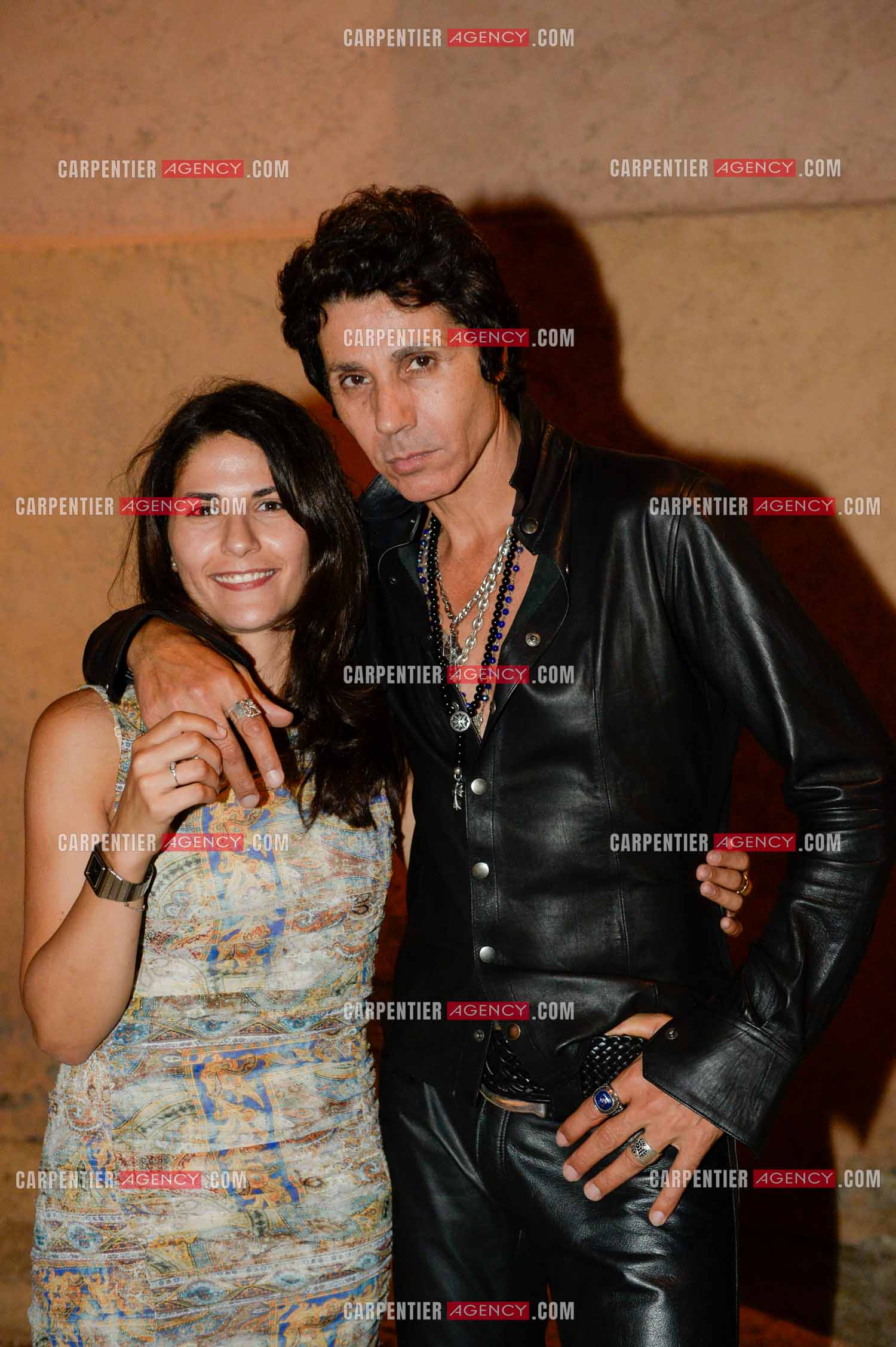 Le chanteur Jean-Luc Lahaye avec sa deuxième fille Gloria. Gloria vient d'accoucher de son premier enfant une petite fille nommée Lou née le 20 septembre 2025 à l'hôpital Grâce de Monaco à 02h29 du matin.  ( Exclusif )