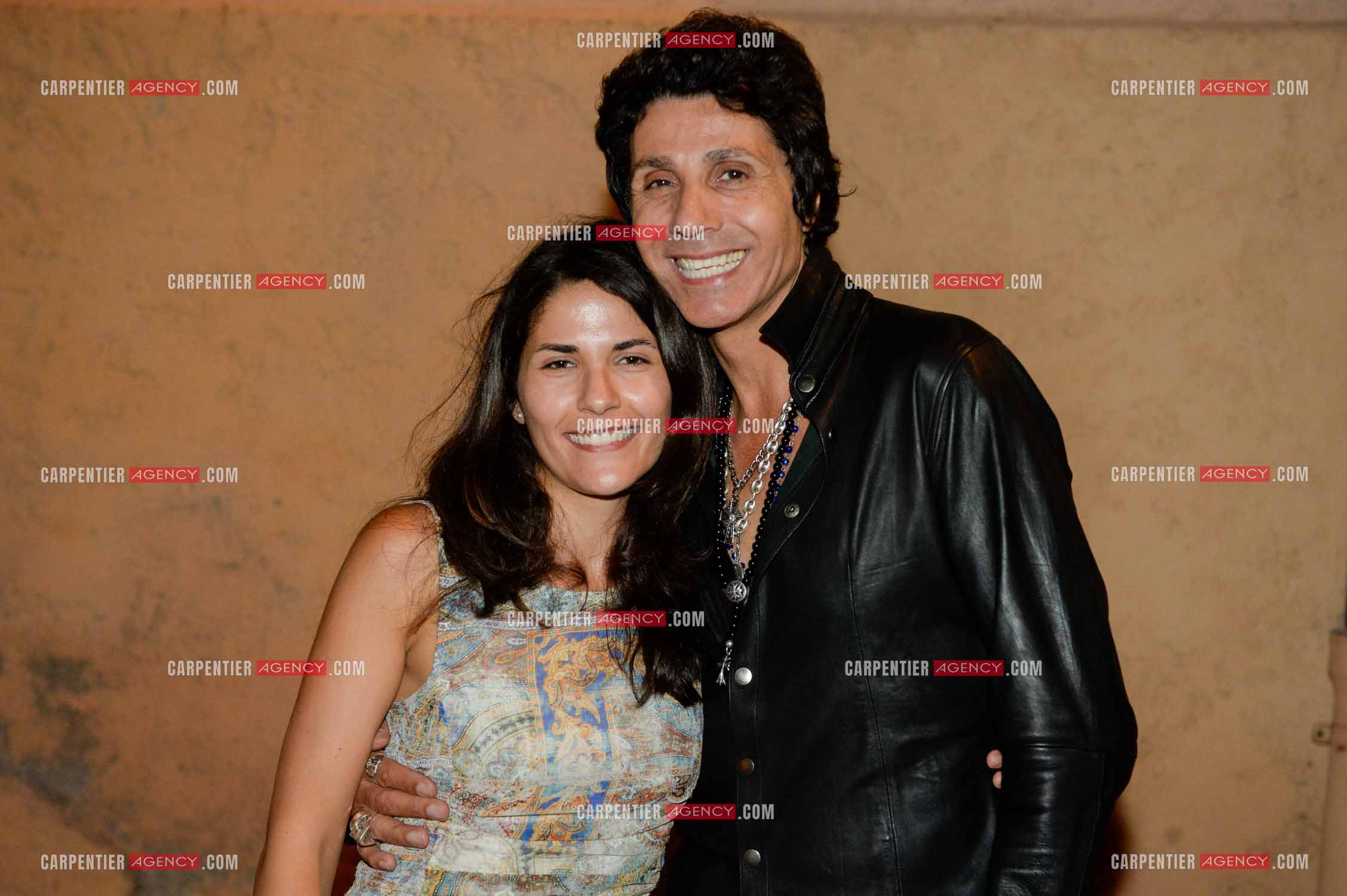 Le chanteur Jean-Luc Lahaye avec sa deuxième fille Gloria. Gloria vient d'accoucher de son premier enfant une petite fille nommée Lou née le 20 septembre 2025 à l'hôpital Grâce de Monaco à 02h29 du matin.  ( Exclusif )