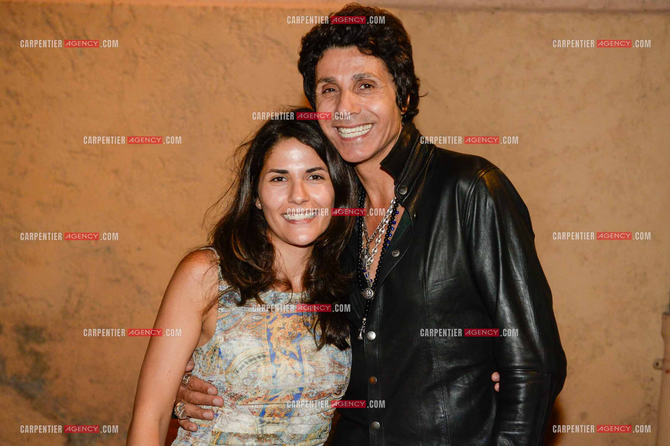 Le chanteur Jean-Luc Lahaye avec sa deuxième fille Gloria. Gloria vient d'accoucher de son premier enfant une petite fille nommée Lou née le 20 septembre 2025 à l'hôpital Grâce de Monaco à 02h29 du matin.  ( Exclusif )