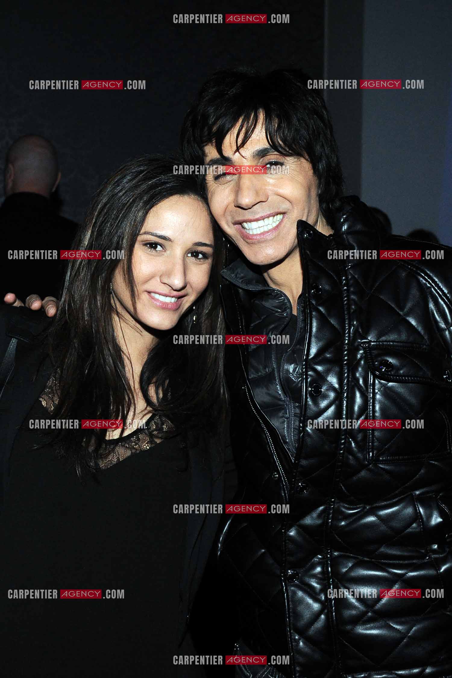 Le chanteur Jean-Luc Lahaye en concert au Bataclan. Jean-Luc avec sa fille Margaux. ( Exclusif )