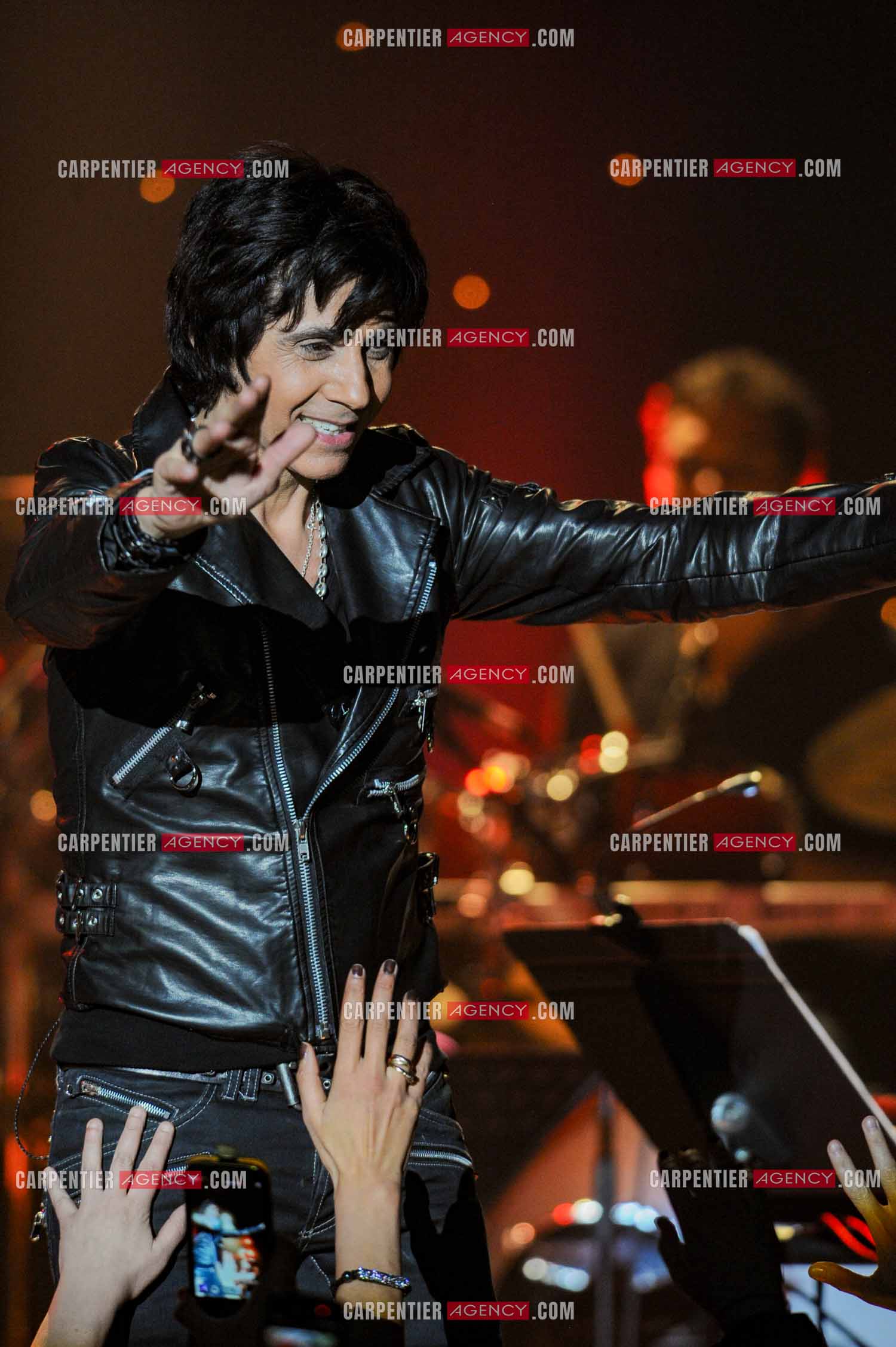 Le chanteur Jean-Luc Lahaye en concert au Bataclan.  ( Exclusif )