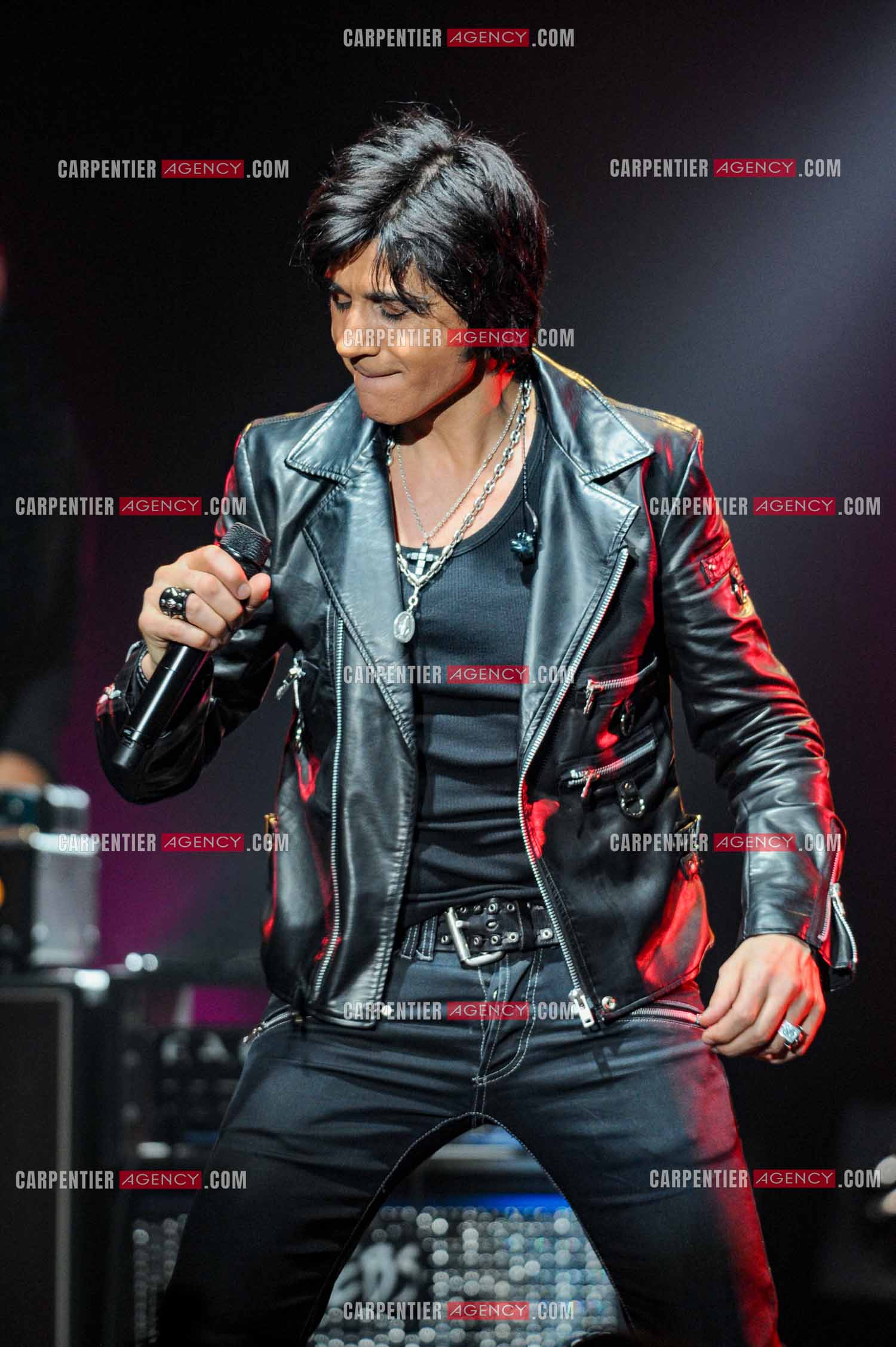 Le chanteur Jean-Luc Lahaye en concert au Bataclan.  ( Exclusif )