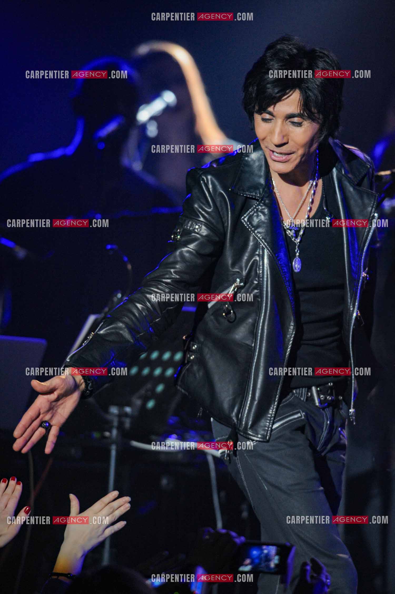 Le chanteur Jean-Luc Lahaye en concert au Bataclan.  ( Exclusif )