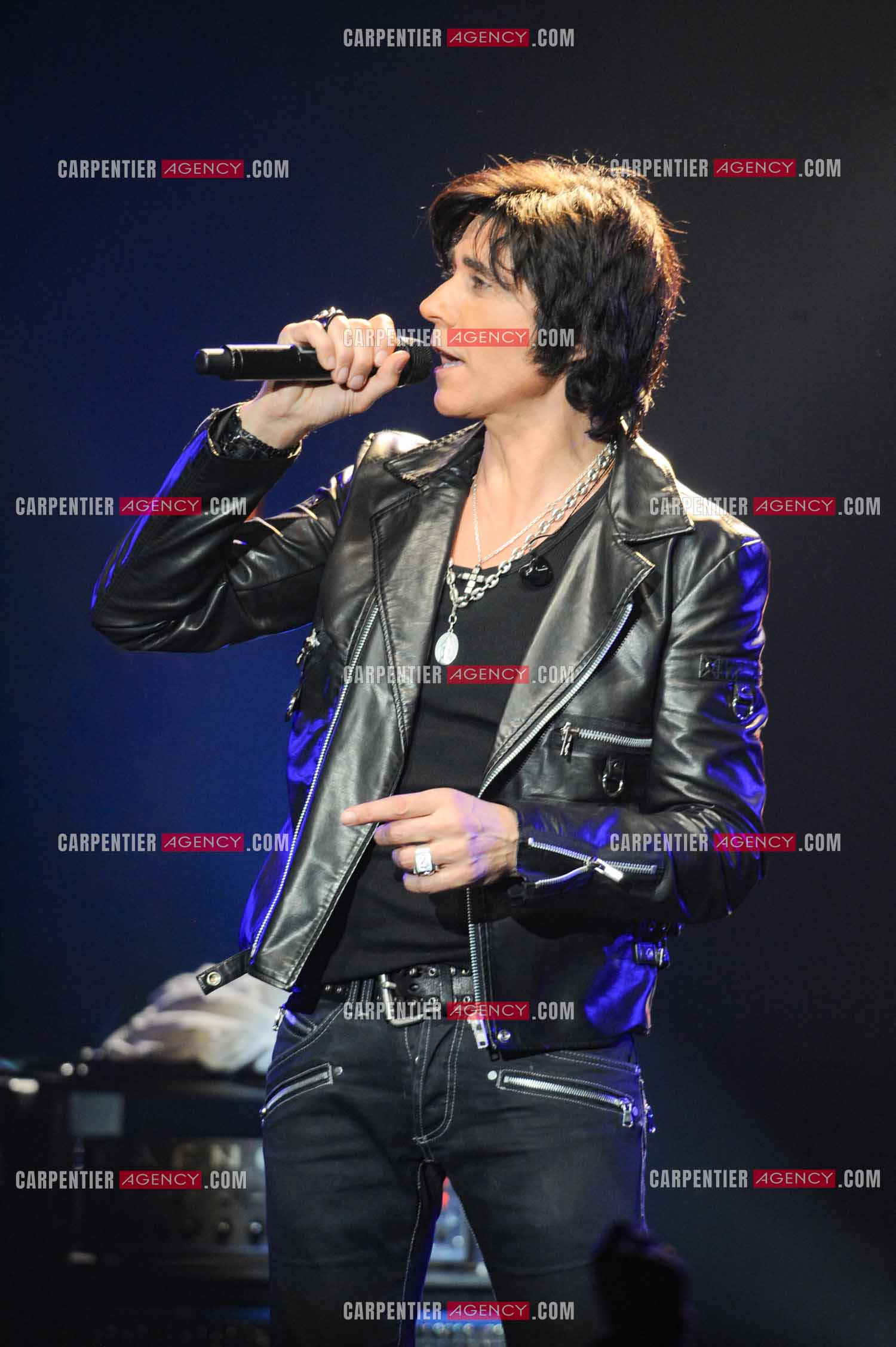 Le chanteur Jean-Luc Lahaye en concert au Bataclan.  ( Exclusif )