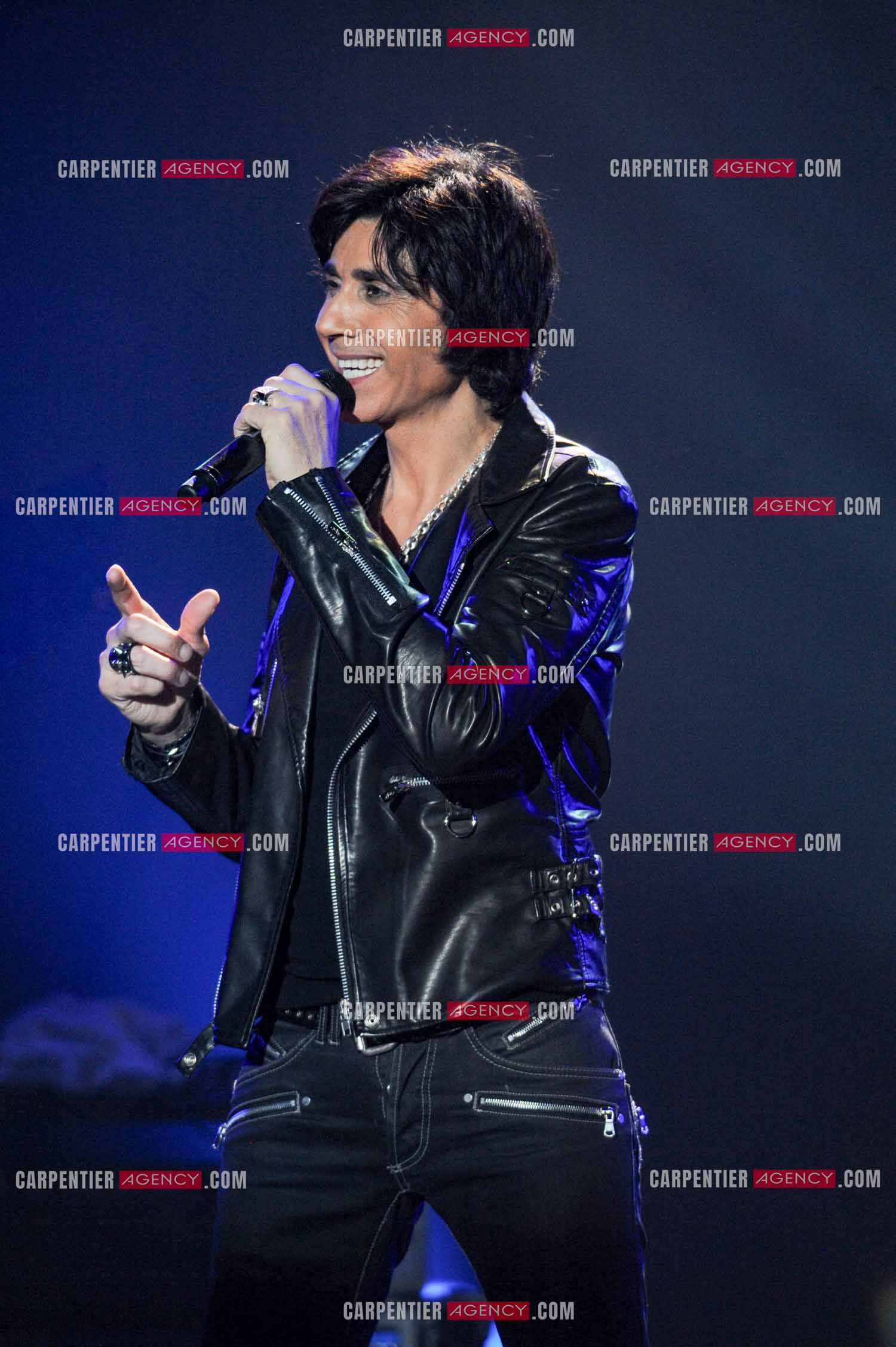 Le chanteur Jean-Luc Lahaye en concert au Bataclan.  ( Exclusif )