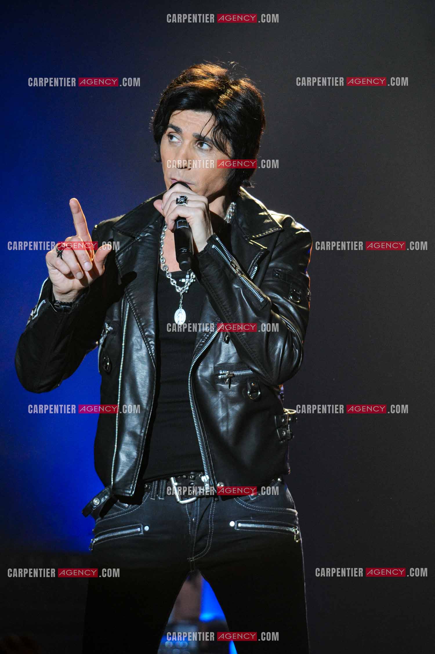 Le chanteur Jean-Luc Lahaye en concert au Bataclan.  ( Exclusif )