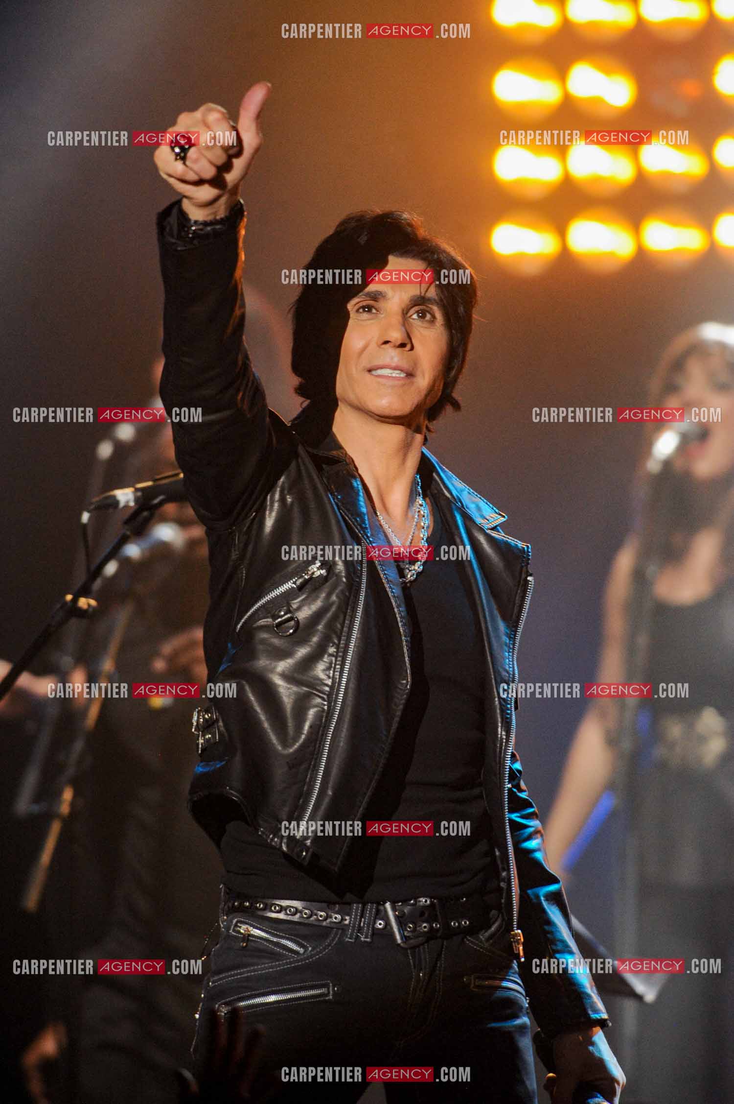 Le chanteur Jean-Luc Lahaye en concert au Bataclan.  ( Exclusif )