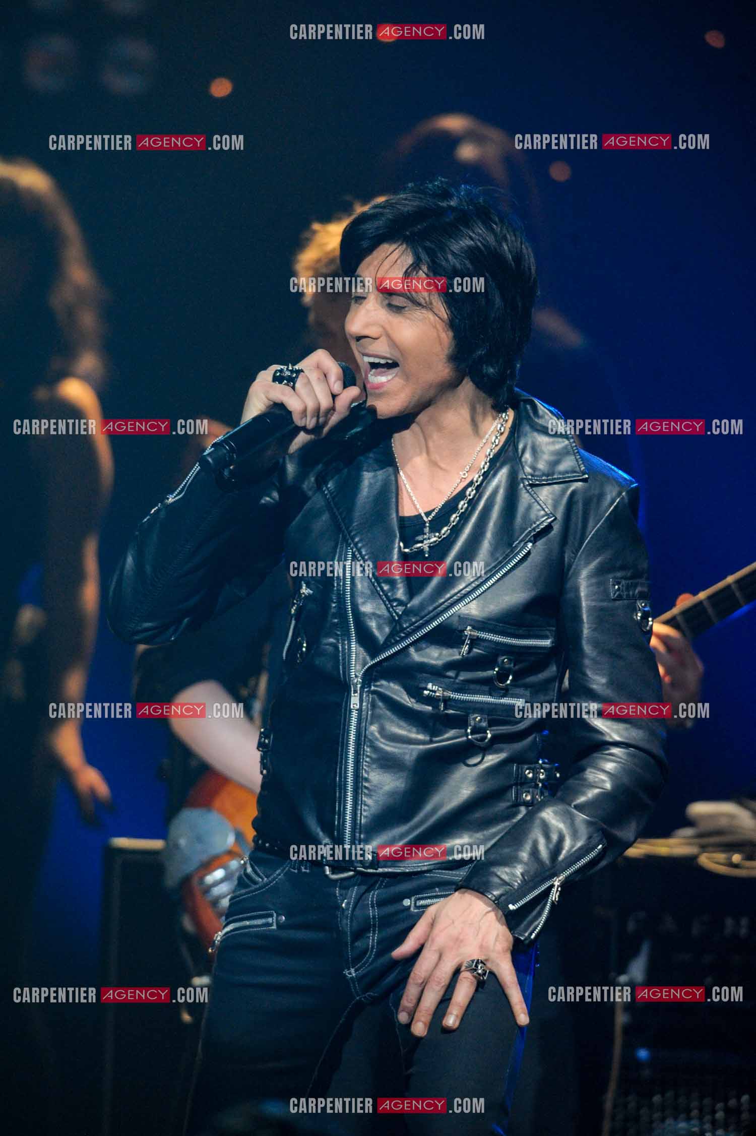 Le chanteur Jean-Luc Lahaye en concert au Bataclan.  ( Exclusif )