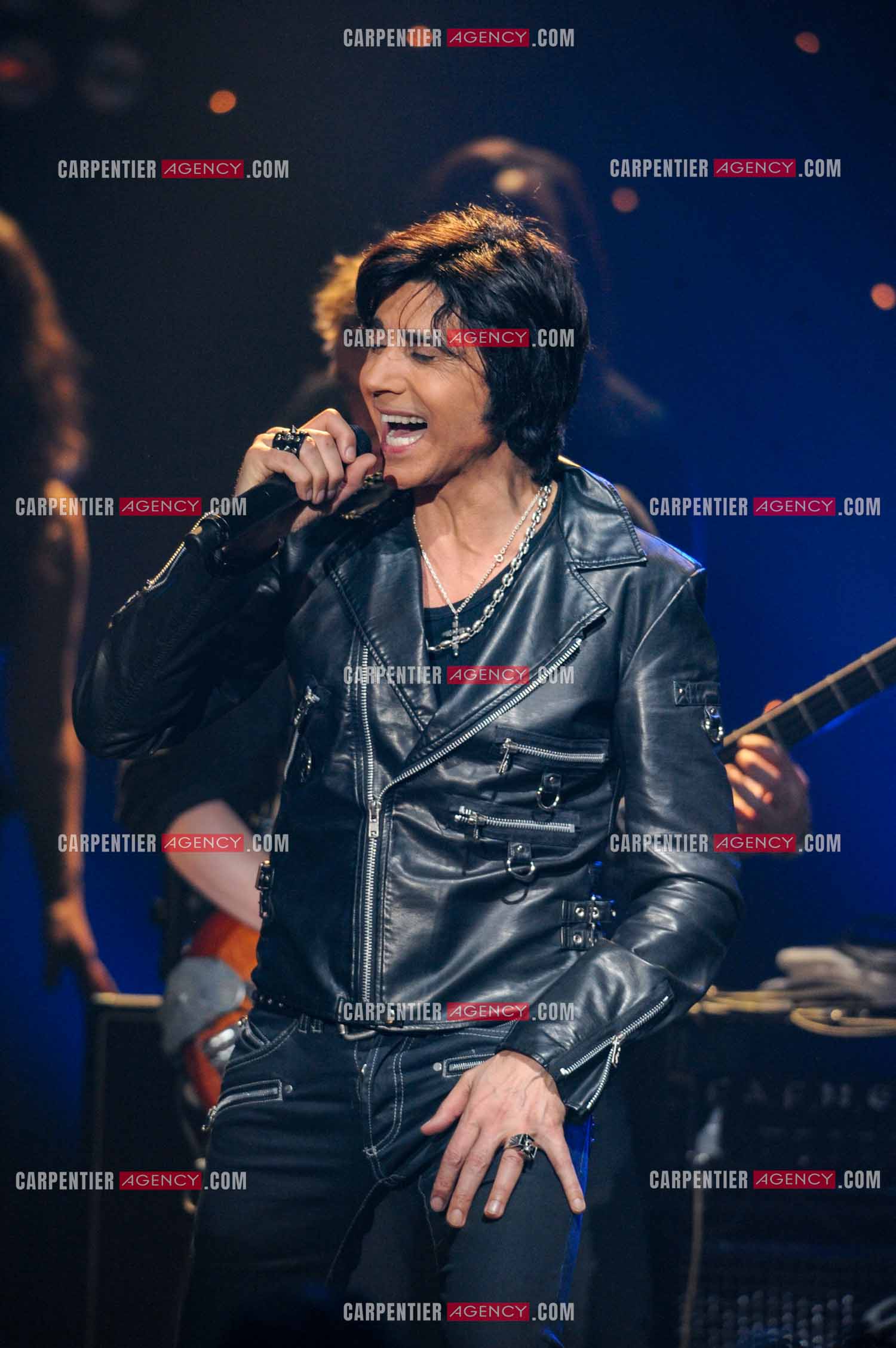 Le chanteur Jean-Luc Lahaye en concert au Bataclan.  ( Exclusif )