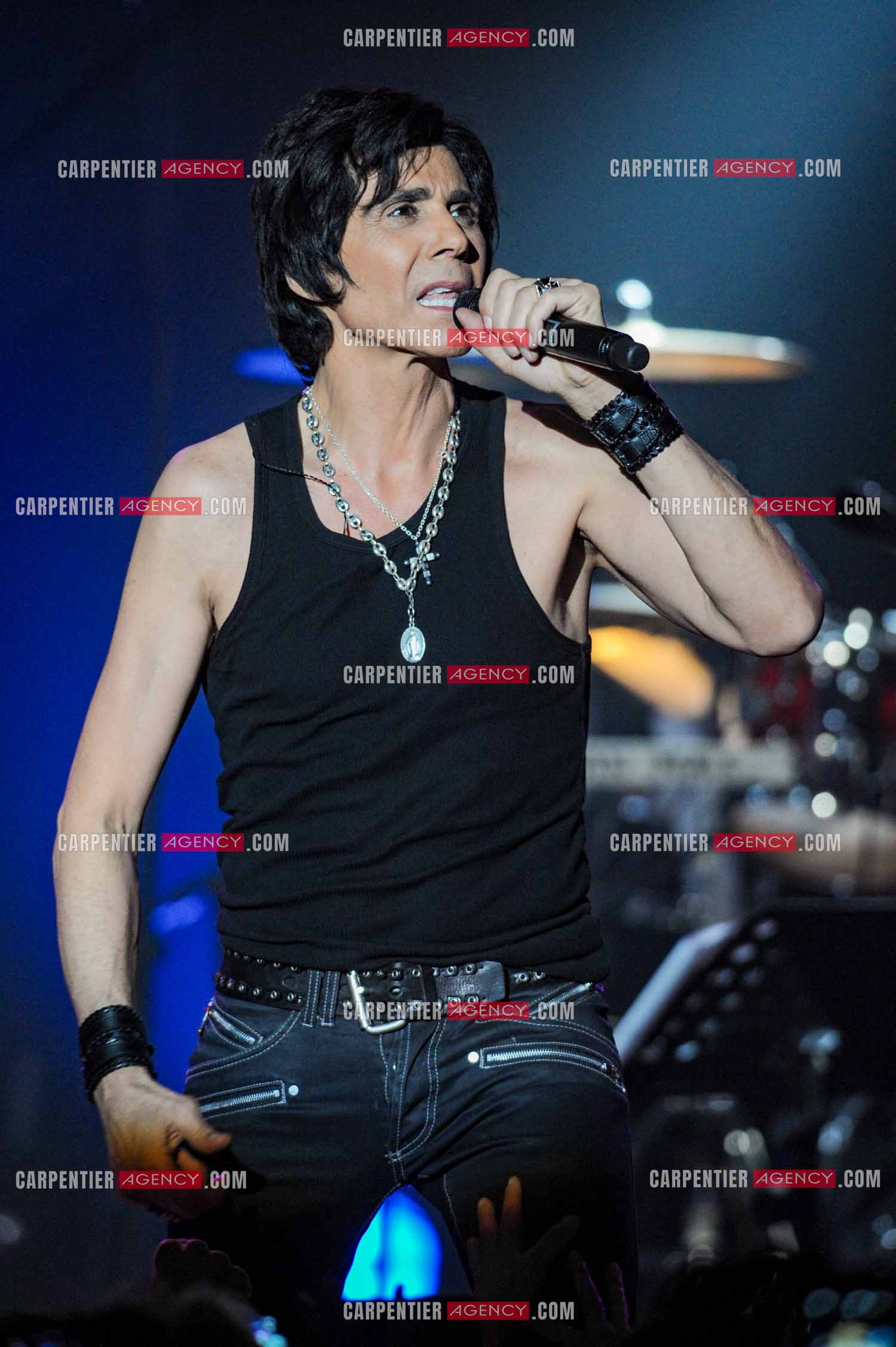 Le chanteur Jean-Luc Lahaye en concert au Bataclan.  ( Exclusif )