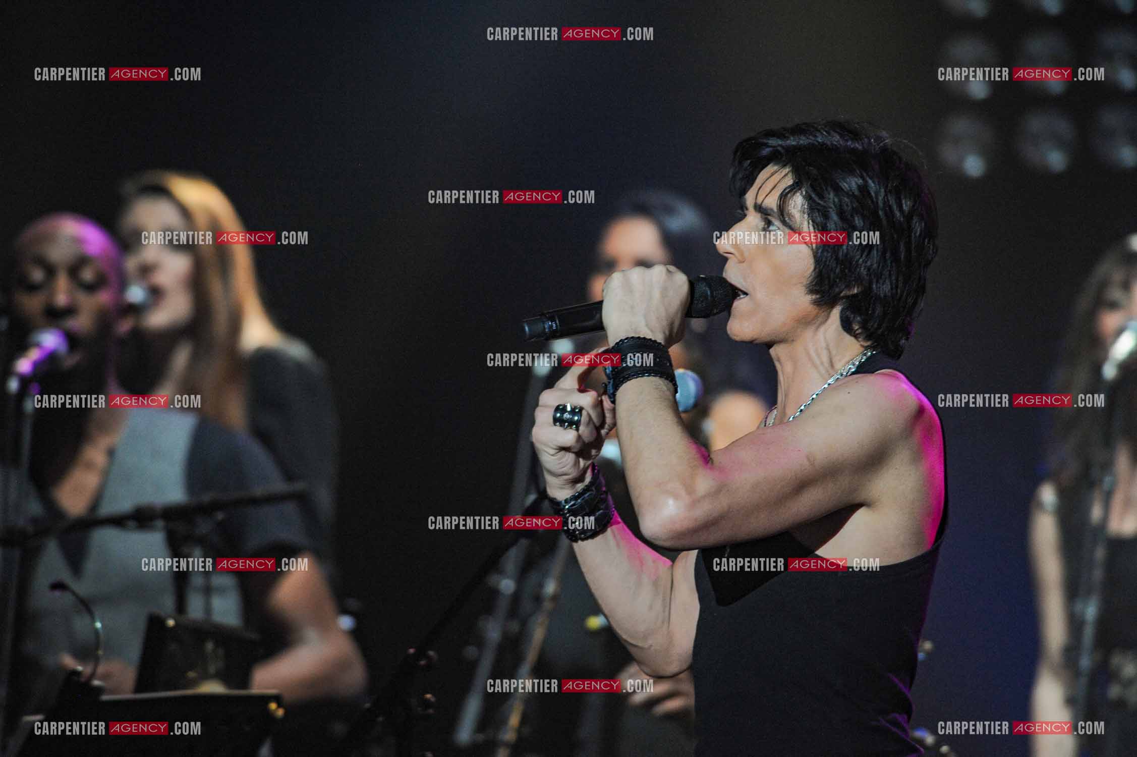 Le chanteur Jean-Luc Lahaye en concert au Bataclan.  ( Exclusif )