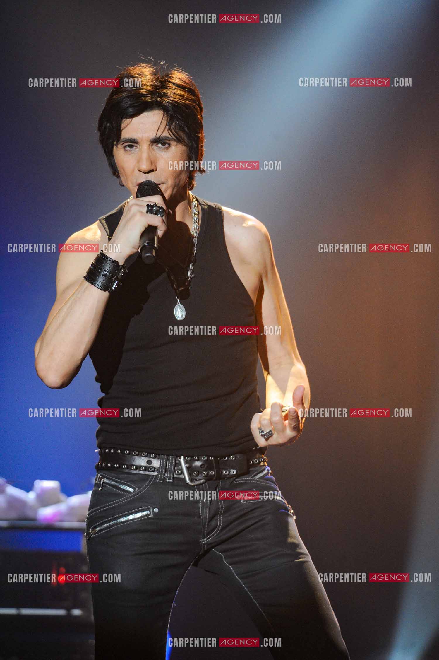 Le chanteur Jean-Luc Lahaye en concert au Bataclan.  ( Exclusif )