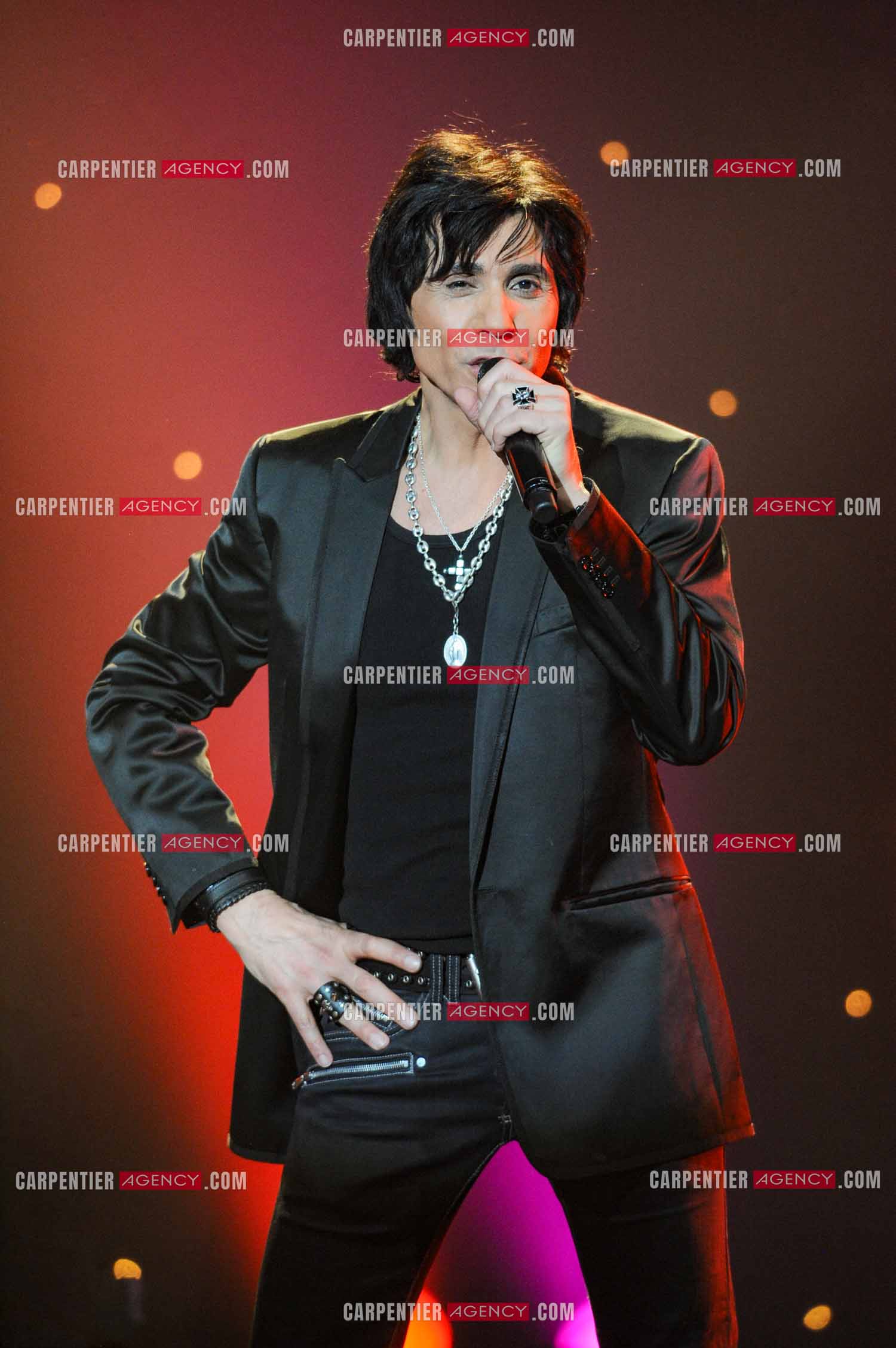 Le chanteur Jean-Luc Lahaye en concert au Bataclan.  ( Exclusif )