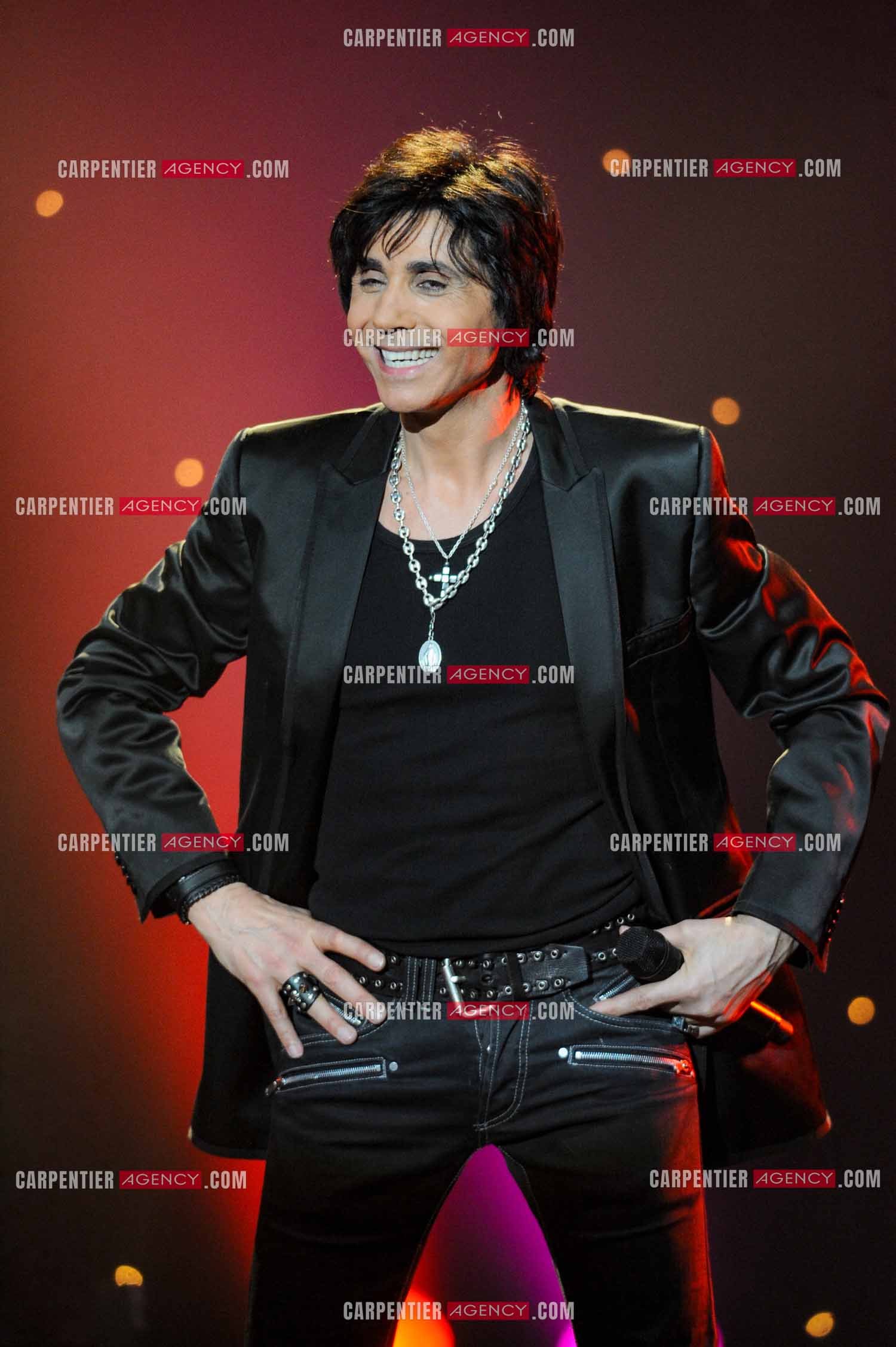 Le chanteur Jean-Luc Lahaye en concert au Bataclan.  ( Exclusif )