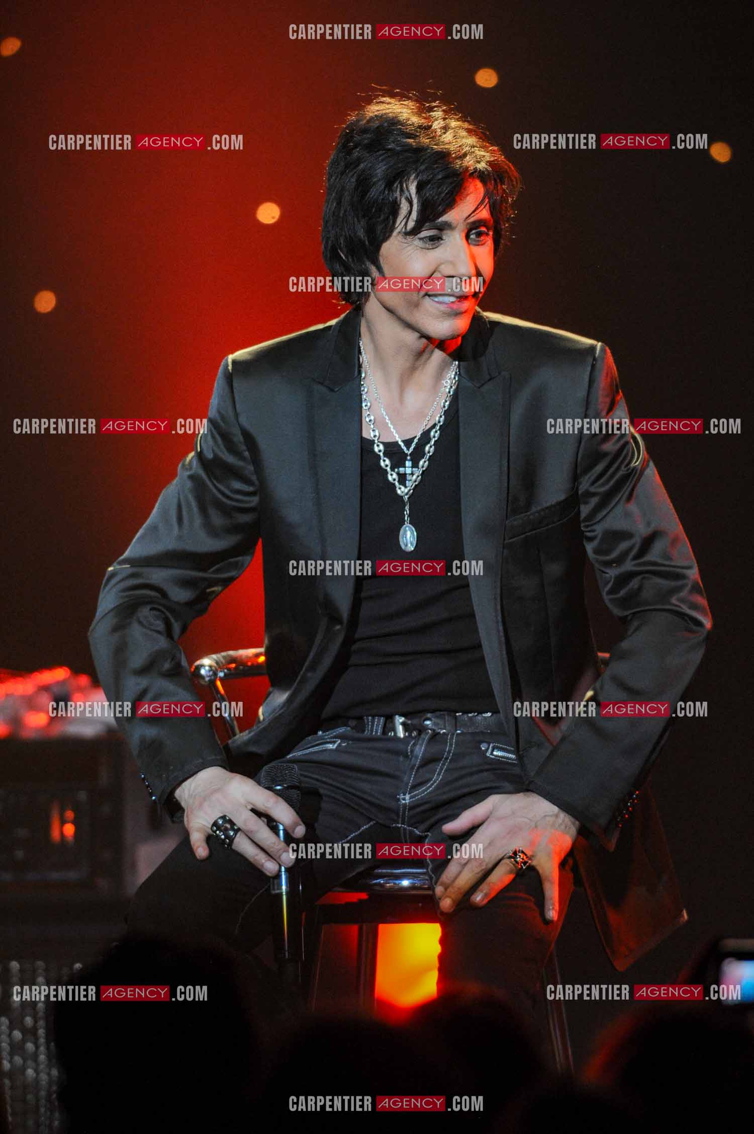 Le chanteur Jean-Luc Lahaye en concert au Bataclan.  ( Exclusif )