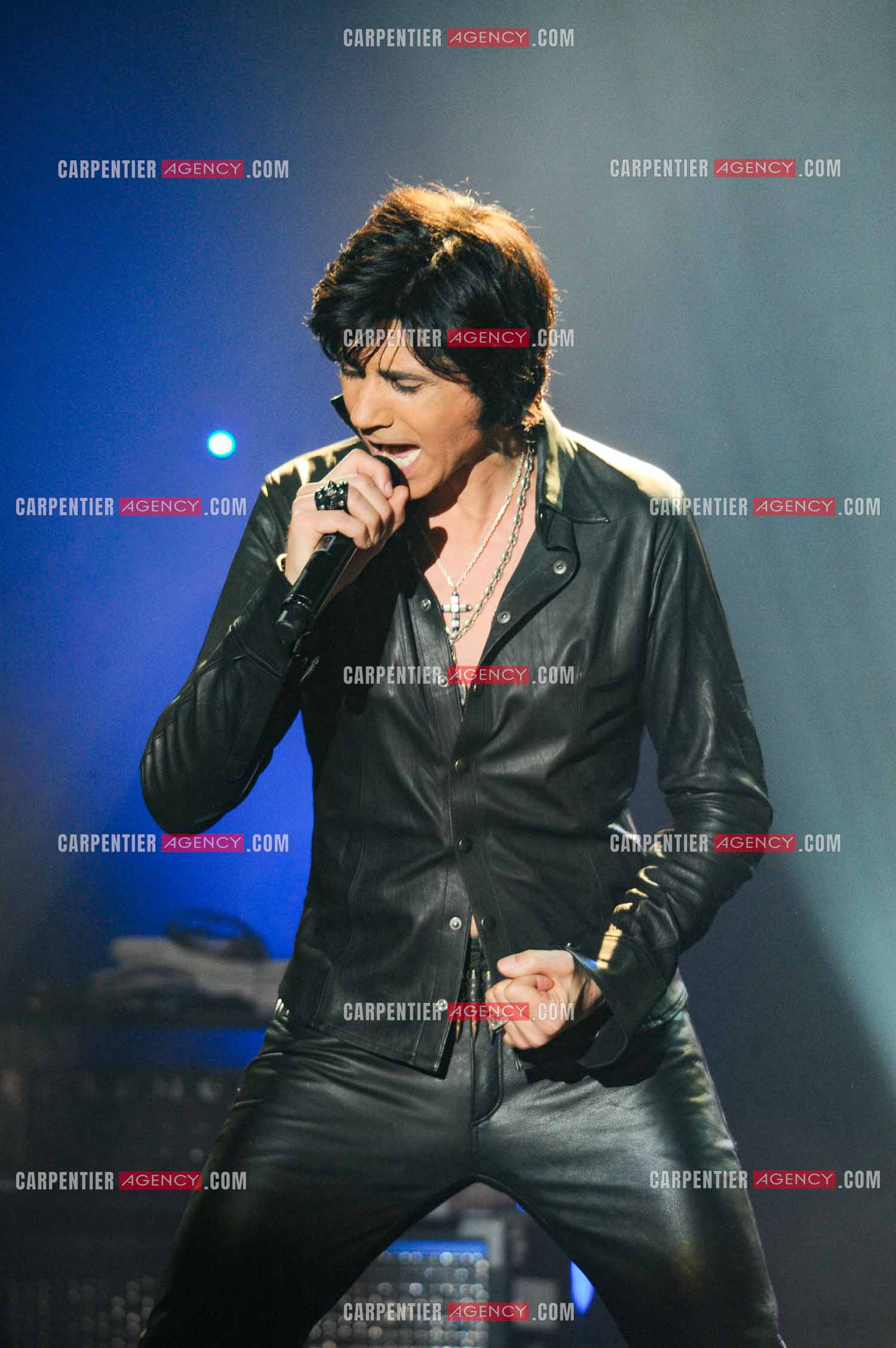 Le chanteur Jean-Luc Lahaye en concert au Bataclan.  ( Exclusif )