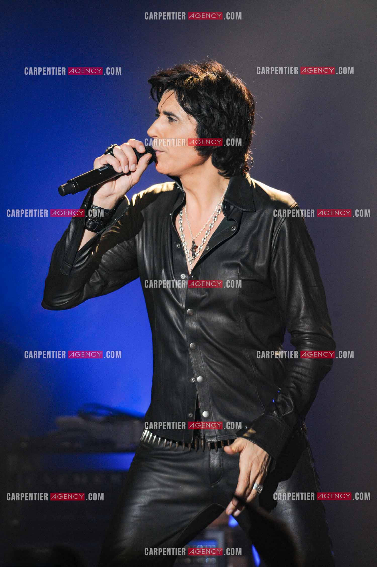 Le chanteur Jean-Luc Lahaye en concert au Bataclan.  ( Exclusif )