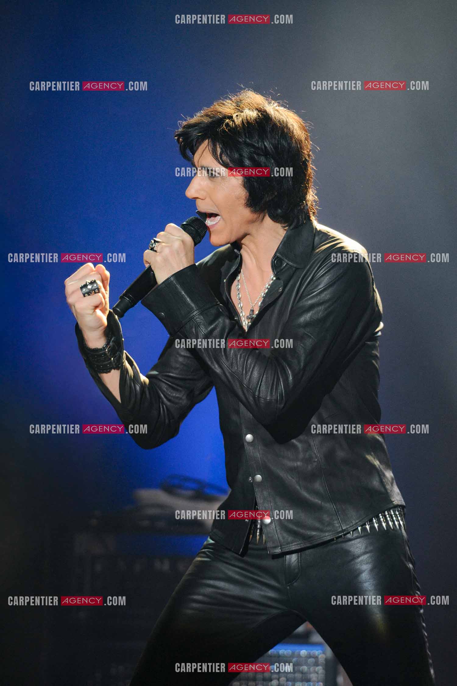 Le chanteur Jean-Luc Lahaye en concert au Bataclan.  ( Exclusif )