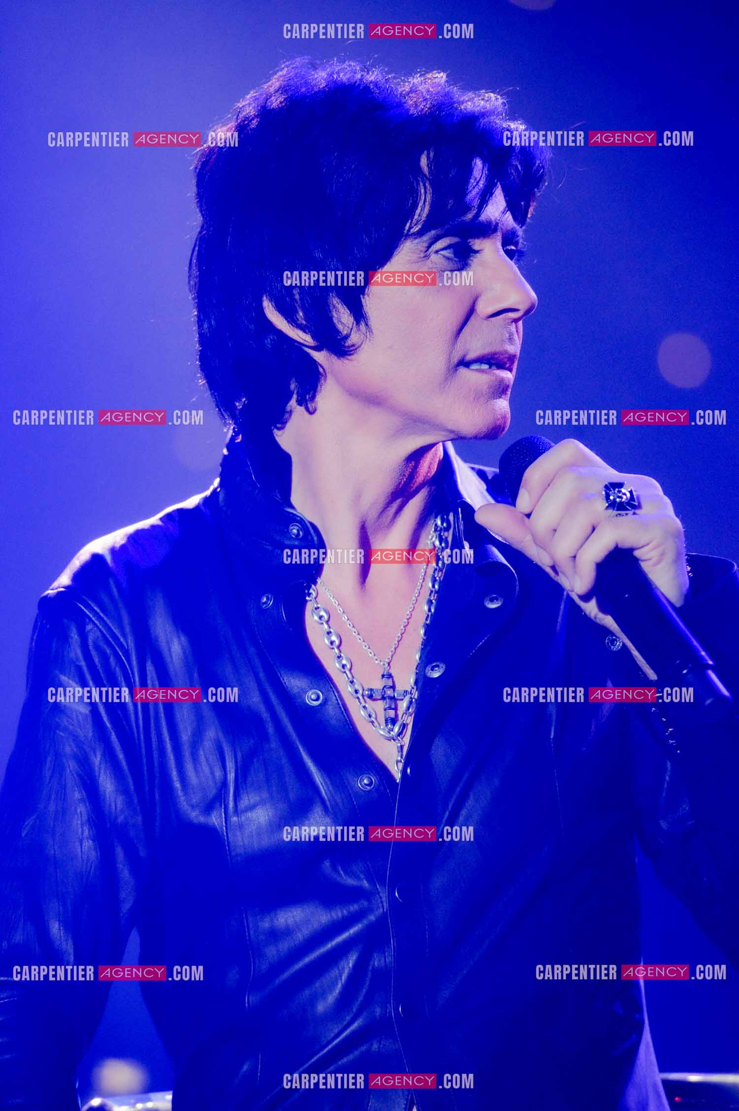 Le chanteur Jean-Luc Lahaye en concert au Bataclan.  ( Exclusif )