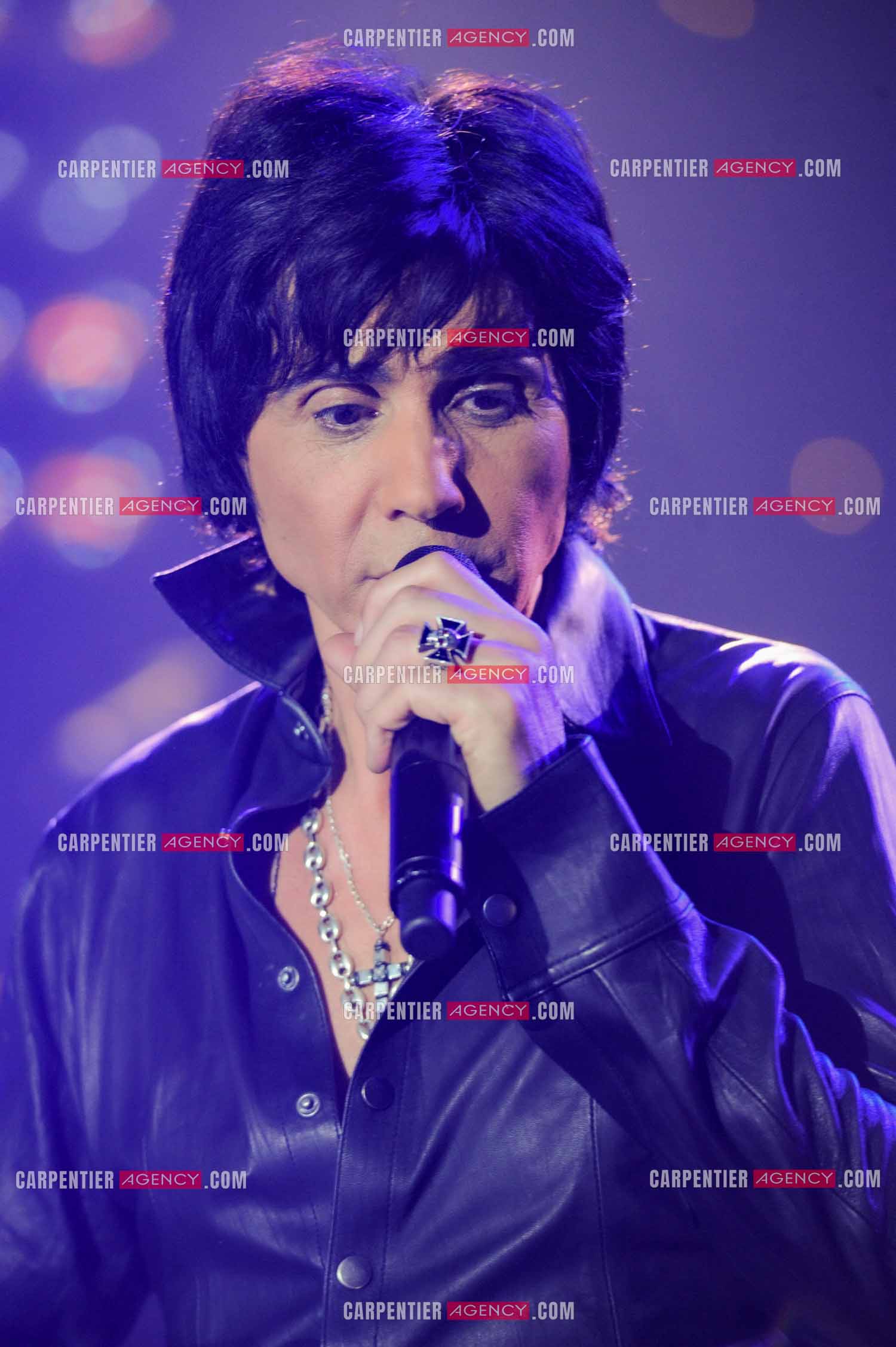 Le chanteur Jean-Luc Lahaye en concert au Bataclan.  ( Exclusif )