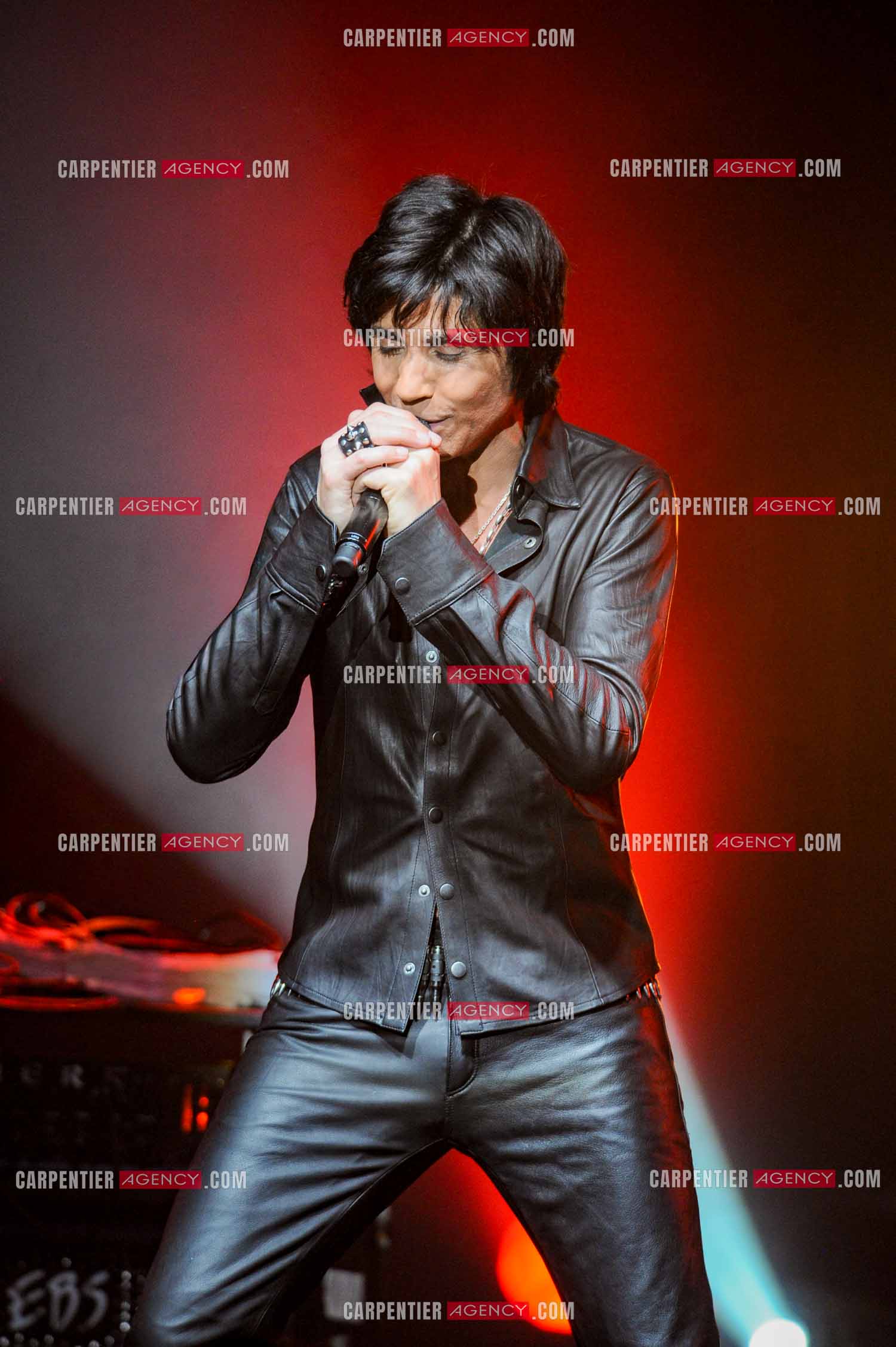 Le chanteur Jean-Luc Lahaye en concert au Bataclan.  ( Exclusif )