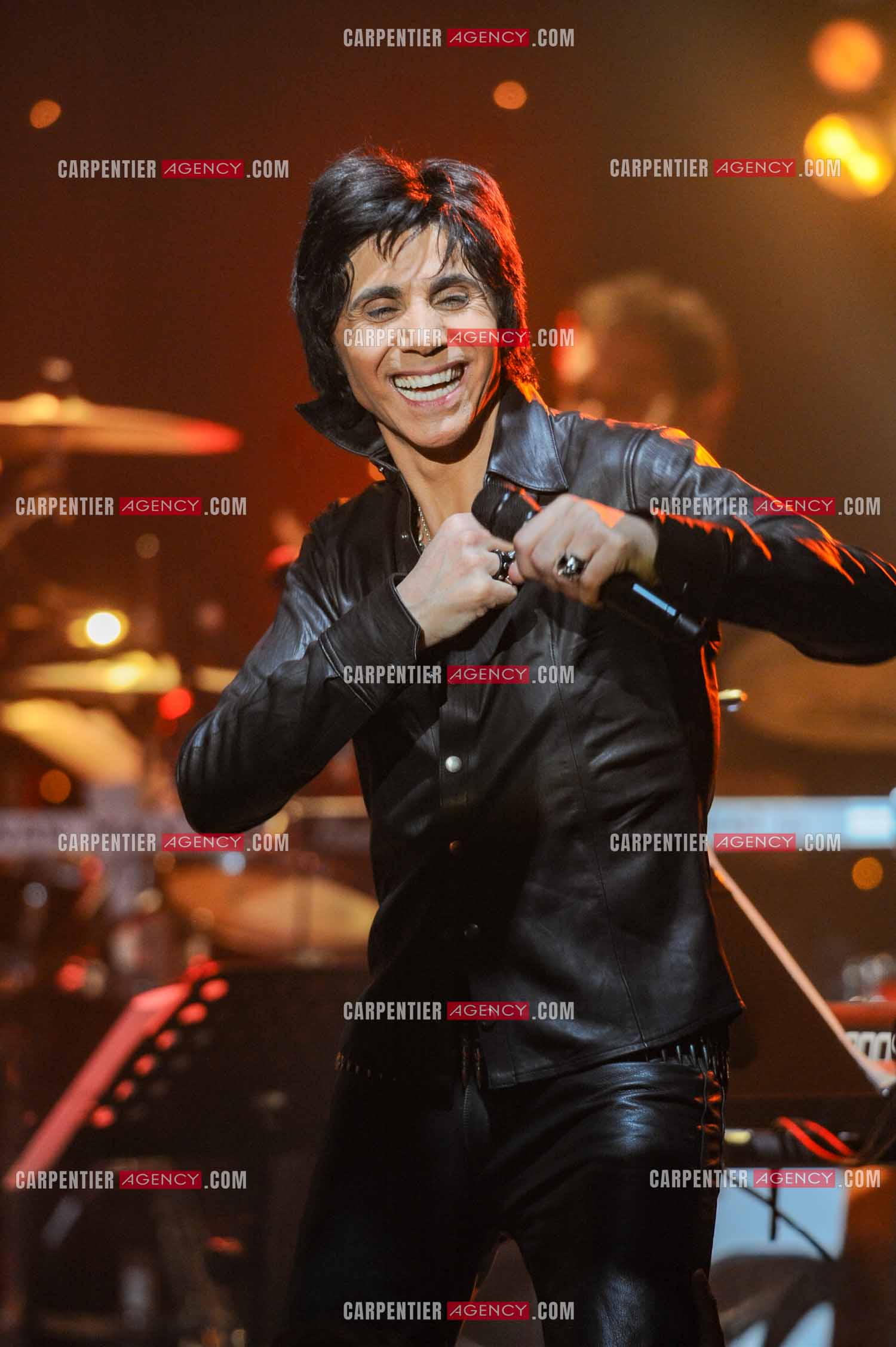 Le chanteur Jean-Luc Lahaye en concert au Bataclan.  ( Exclusif )