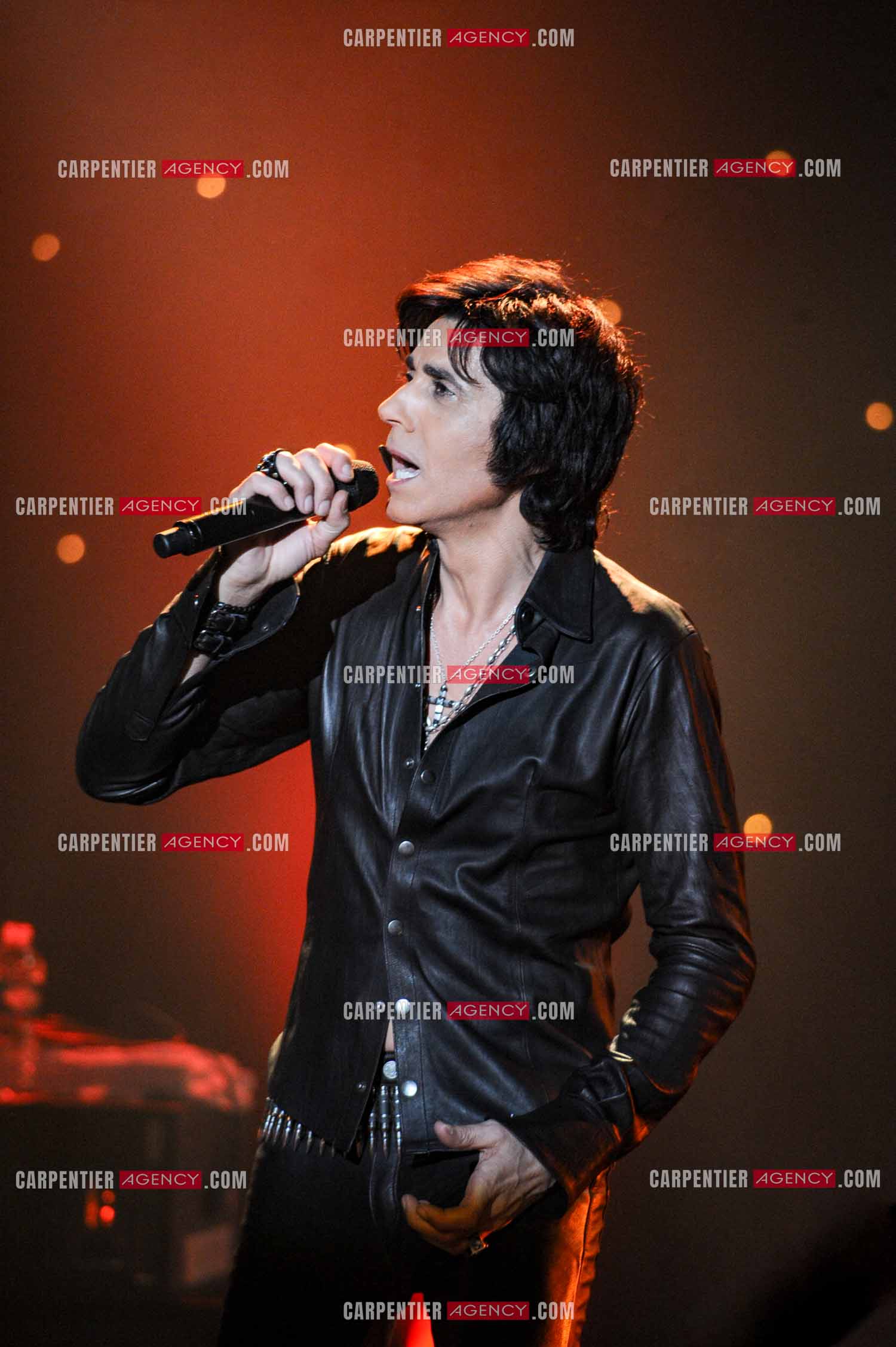 Le chanteur Jean-Luc Lahaye en concert au Bataclan.  ( Exclusif )