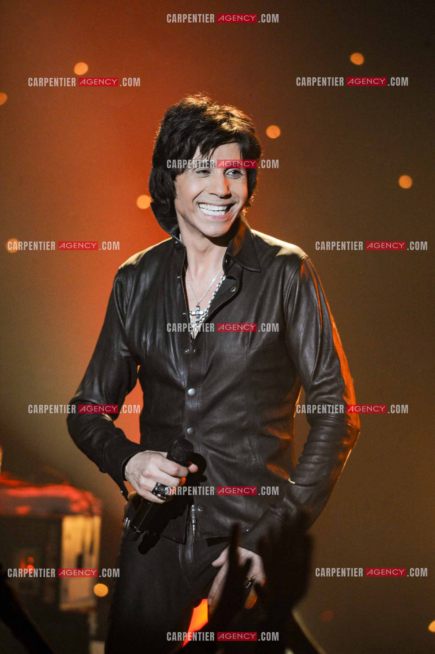 Le chanteur Jean-Luc Lahaye en concert au Bataclan.  ( Exclusif )