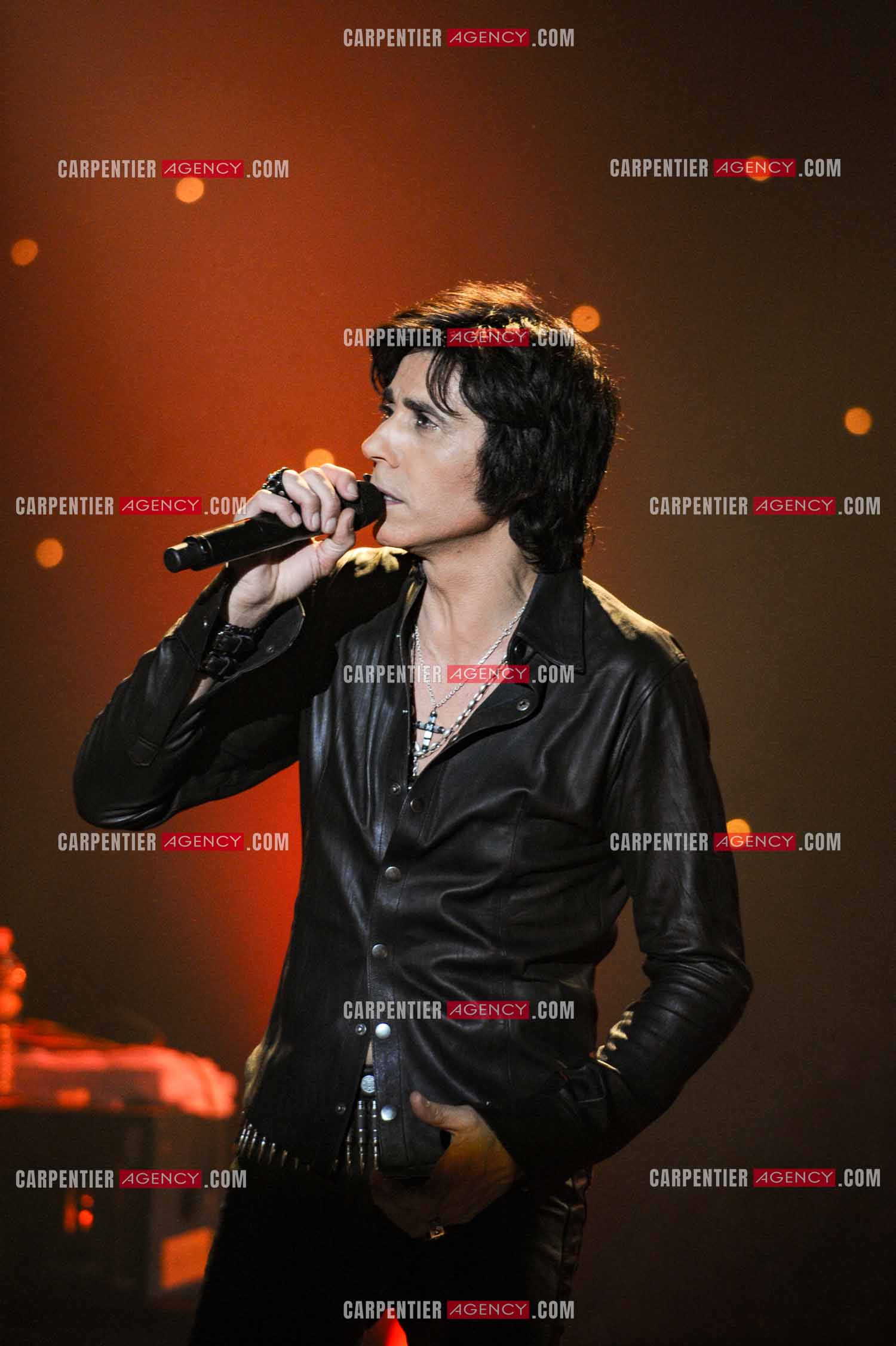 Le chanteur Jean-Luc Lahaye en concert au Bataclan.  ( Exclusif )