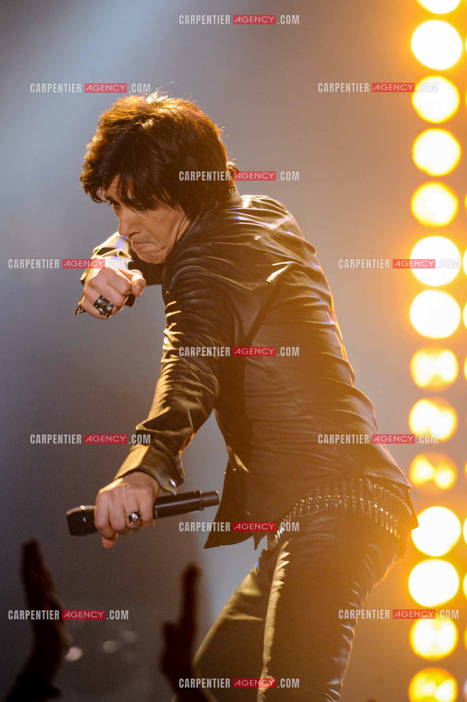 Le chanteur Jean-Luc Lahaye en concert au Bataclan.  ( Exclusif )