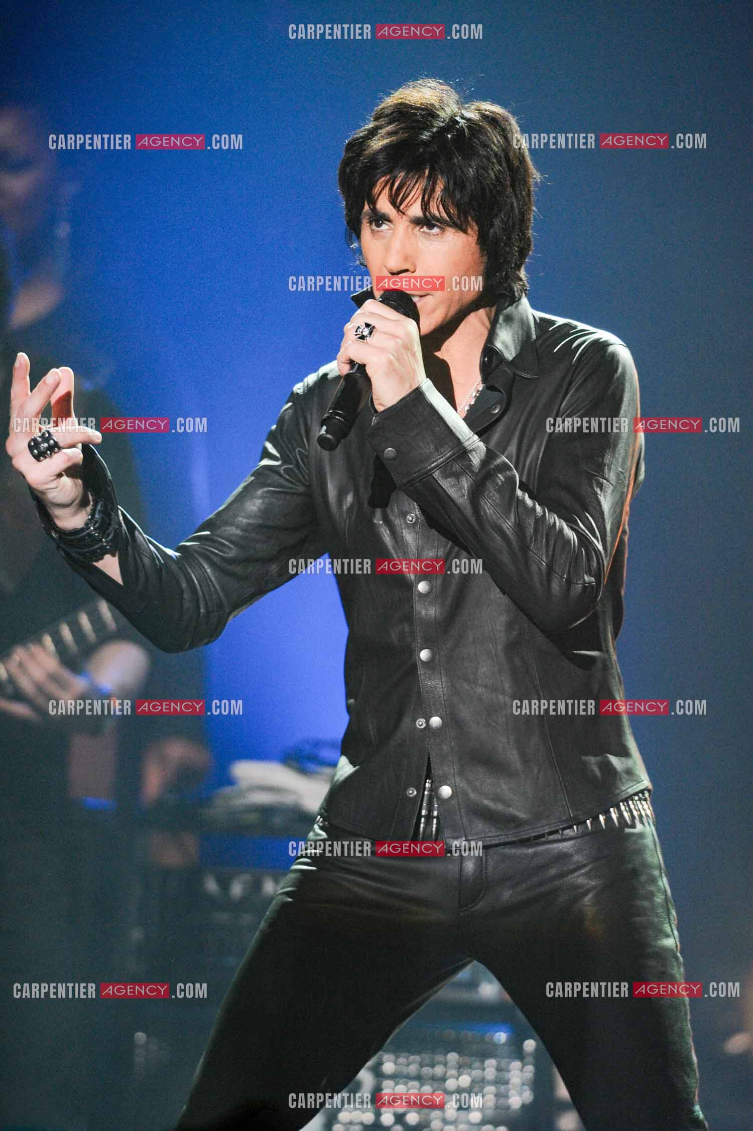 Le chanteur Jean-Luc Lahaye en concert au Bataclan.  ( Exclusif )