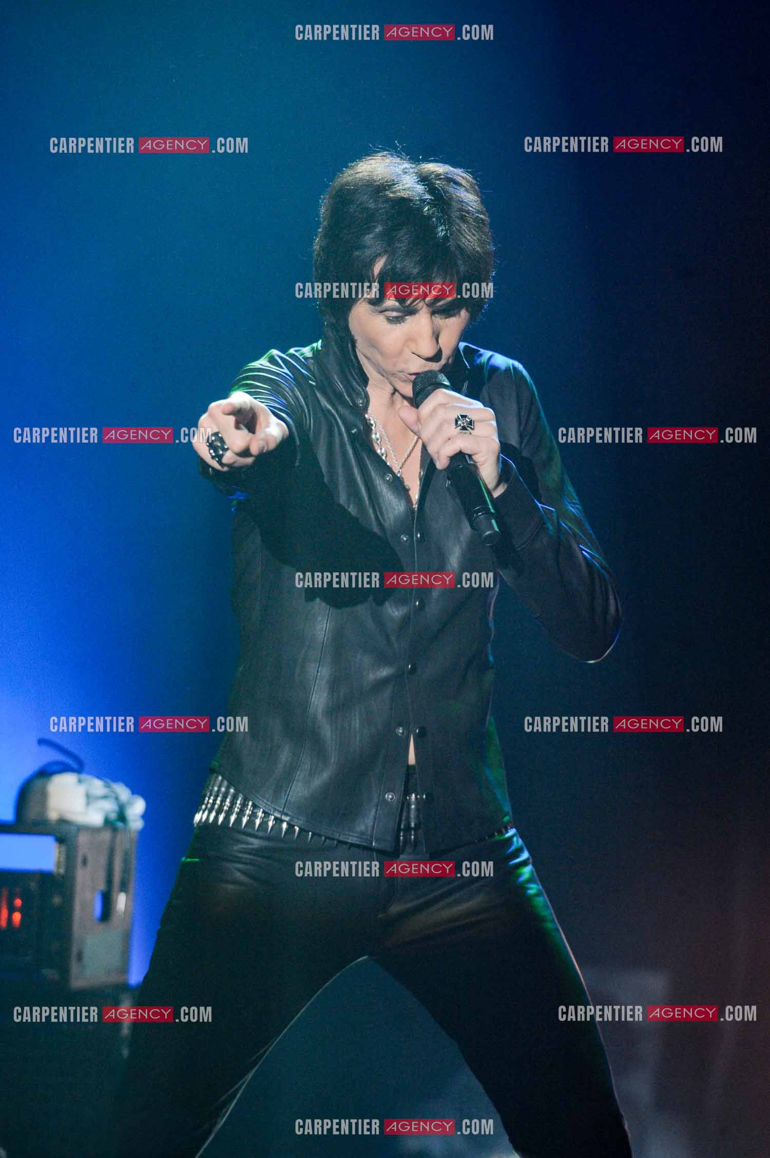 Le chanteur Jean-Luc Lahaye en concert au Bataclan.  ( Exclusif )