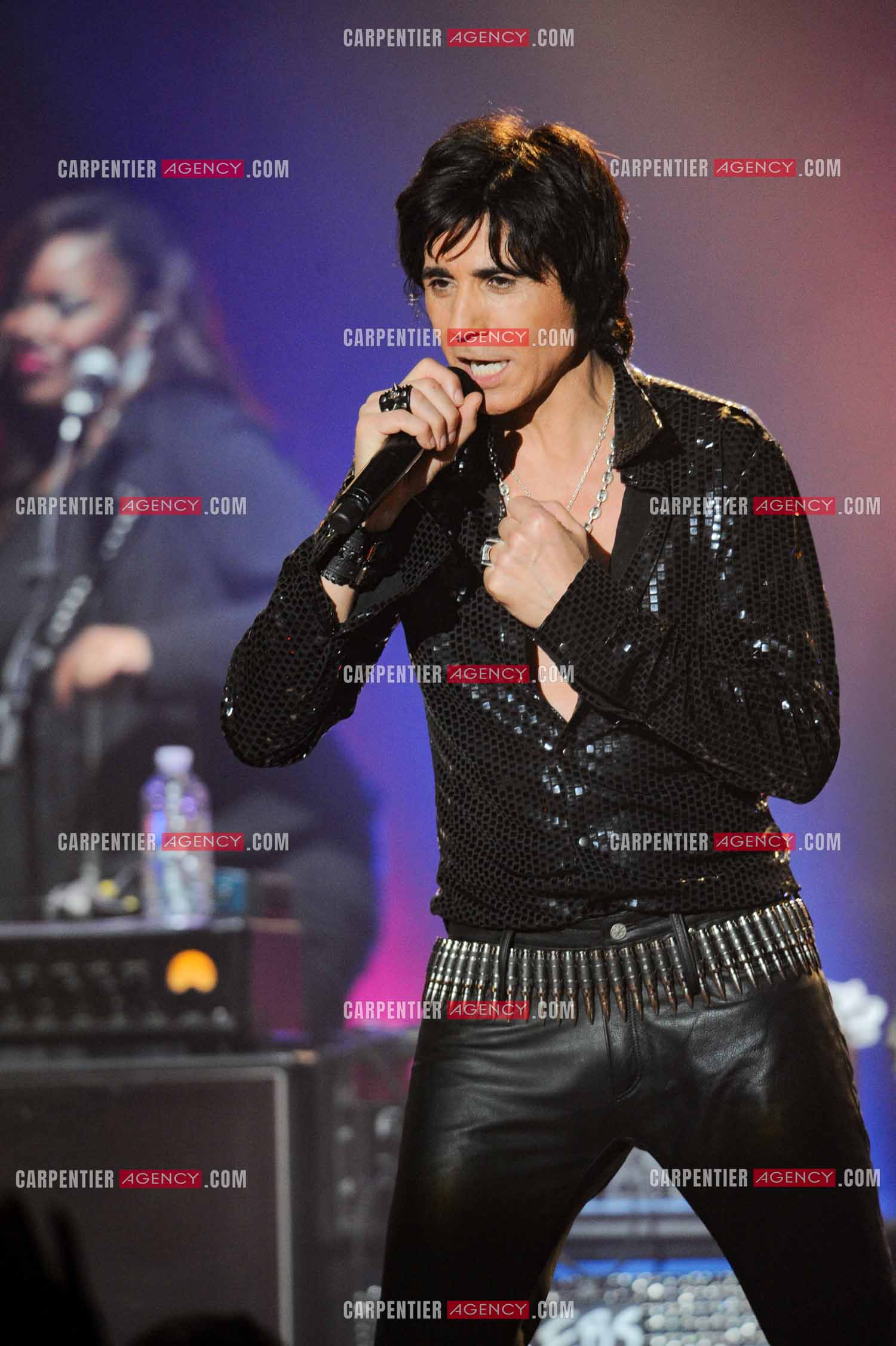 Le chanteur Jean-Luc Lahaye en concert au Bataclan.  ( Exclusif )