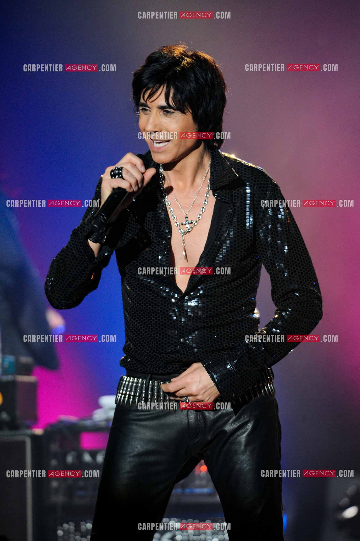 Le chanteur Jean-Luc Lahaye en concert au Bataclan.  ( Exclusif )