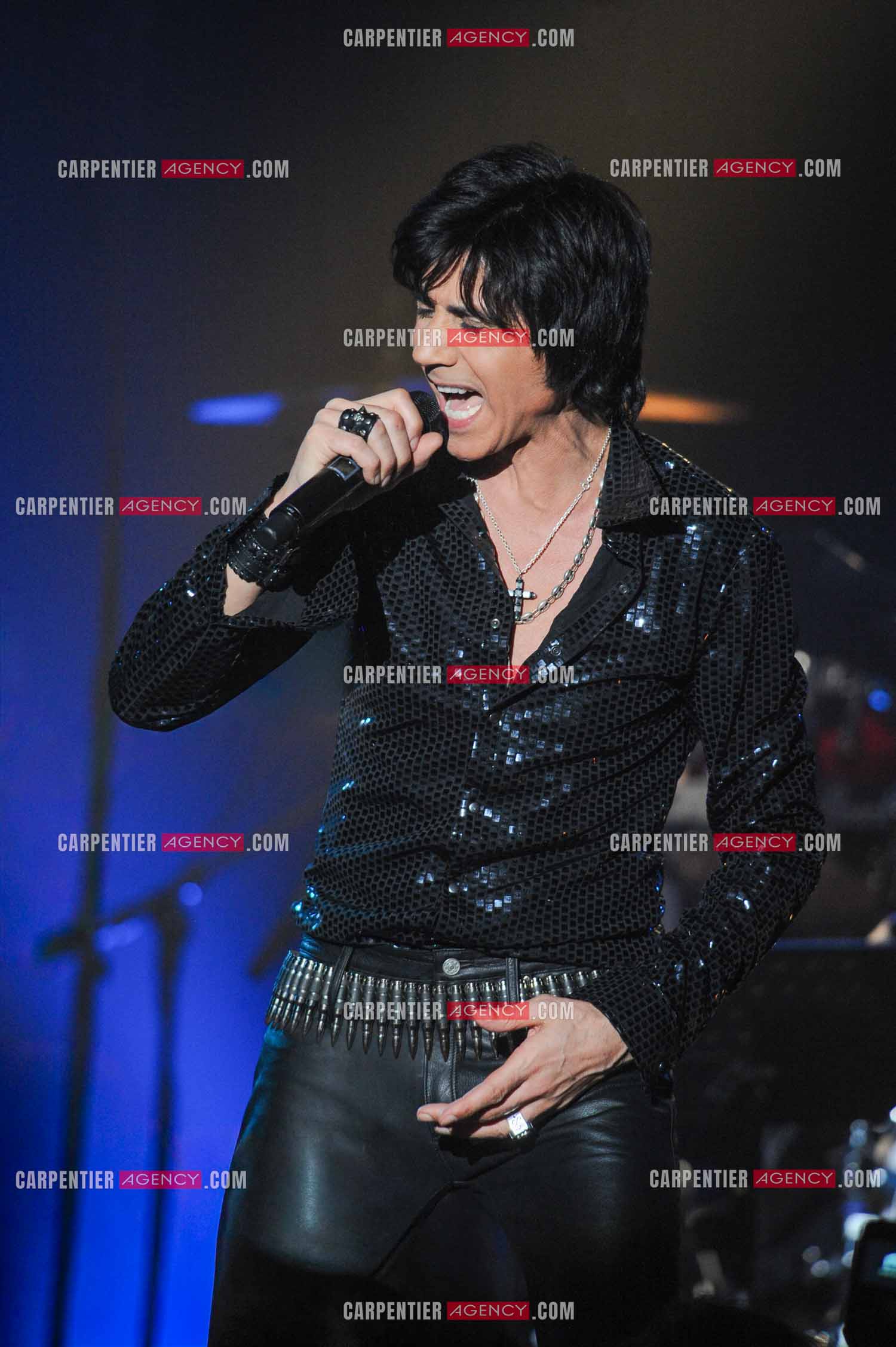 Le chanteur Jean-Luc Lahaye en concert au Bataclan.  ( Exclusif )