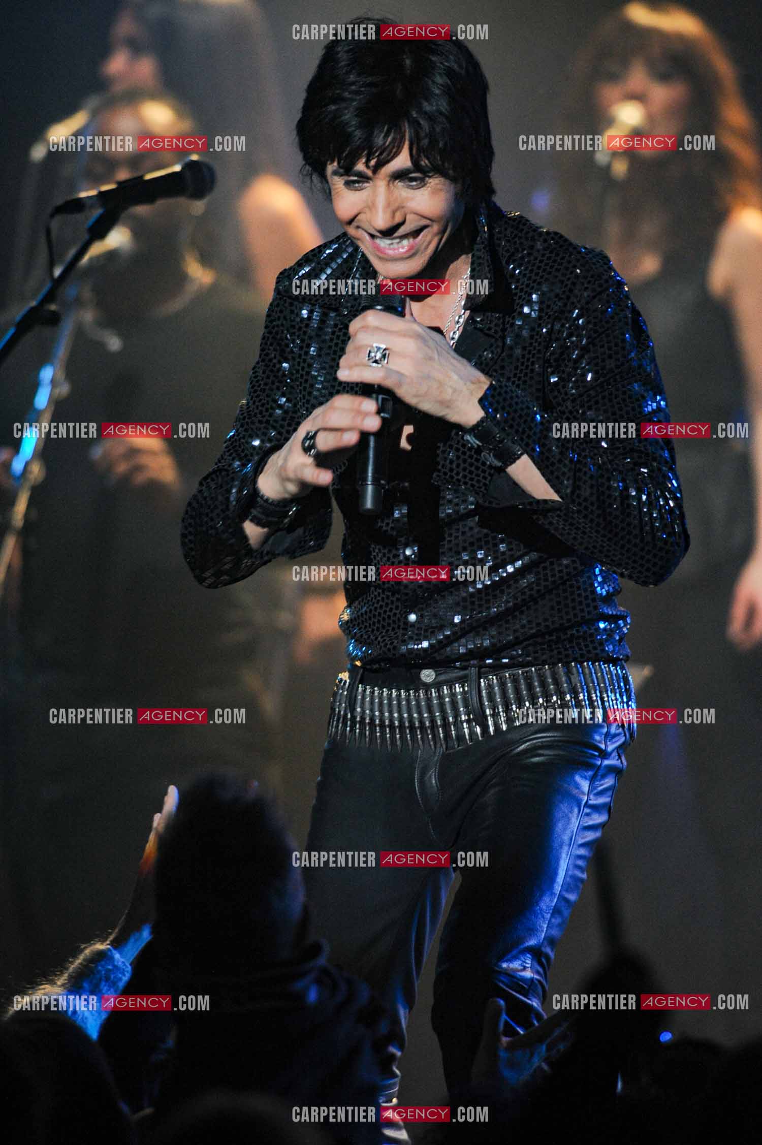 Le chanteur Jean-Luc Lahaye en concert au Bataclan.  ( Exclusif )