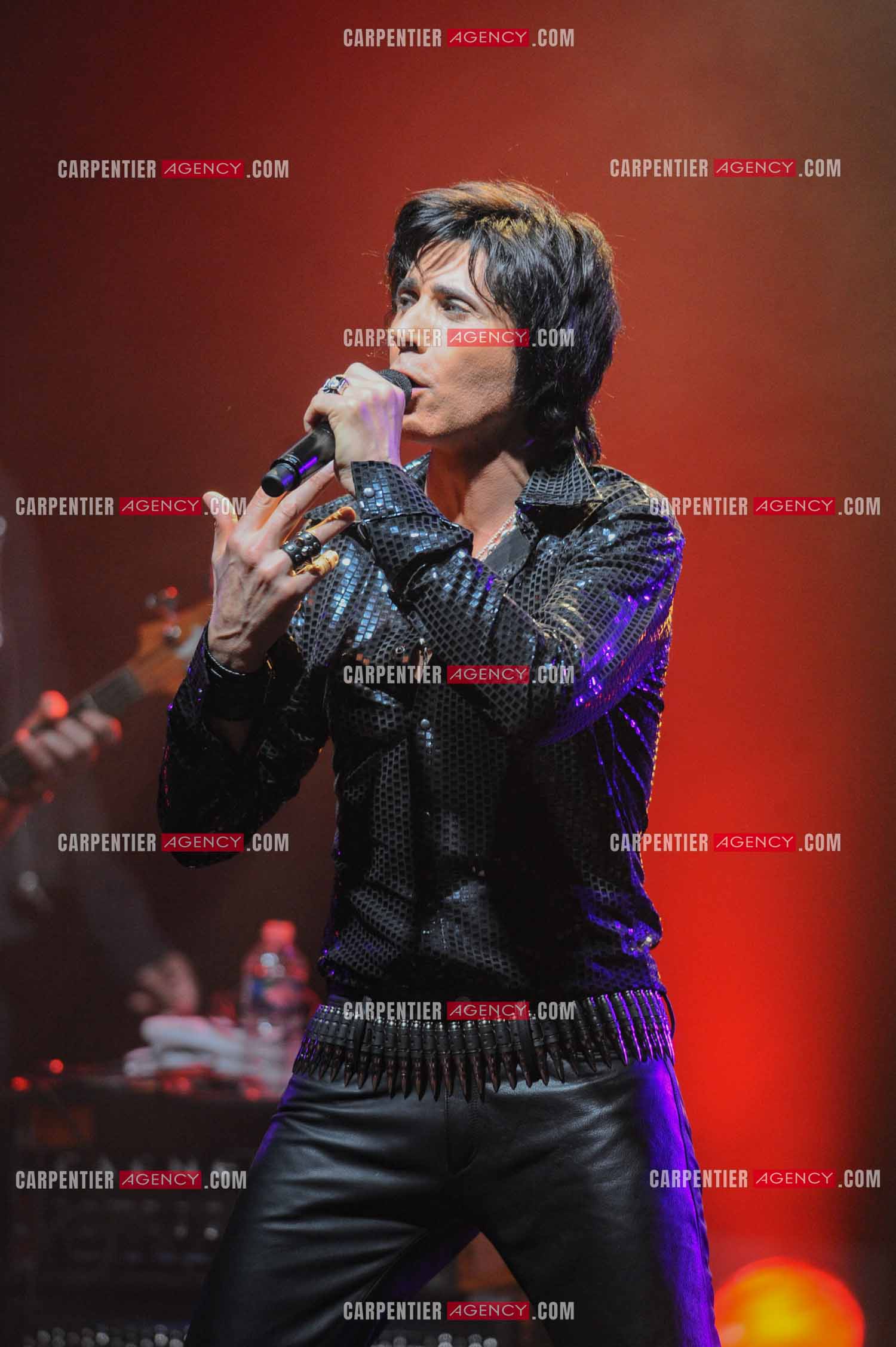 Le chanteur Jean-Luc Lahaye en concert au Bataclan.  ( Exclusif )