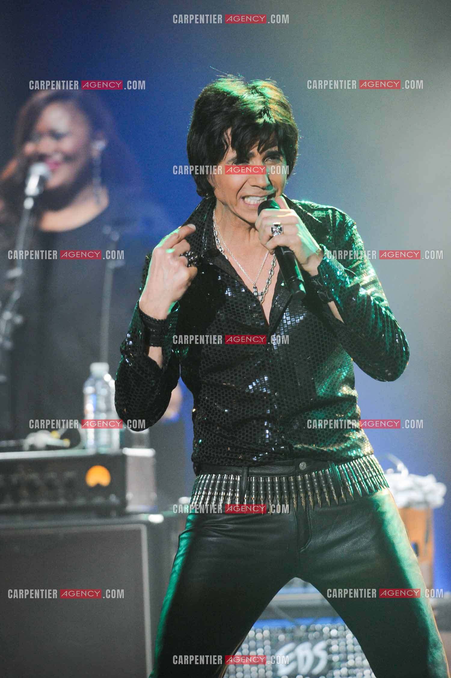 Le chanteur Jean-Luc Lahaye en concert au Bataclan.  ( Exclusif )