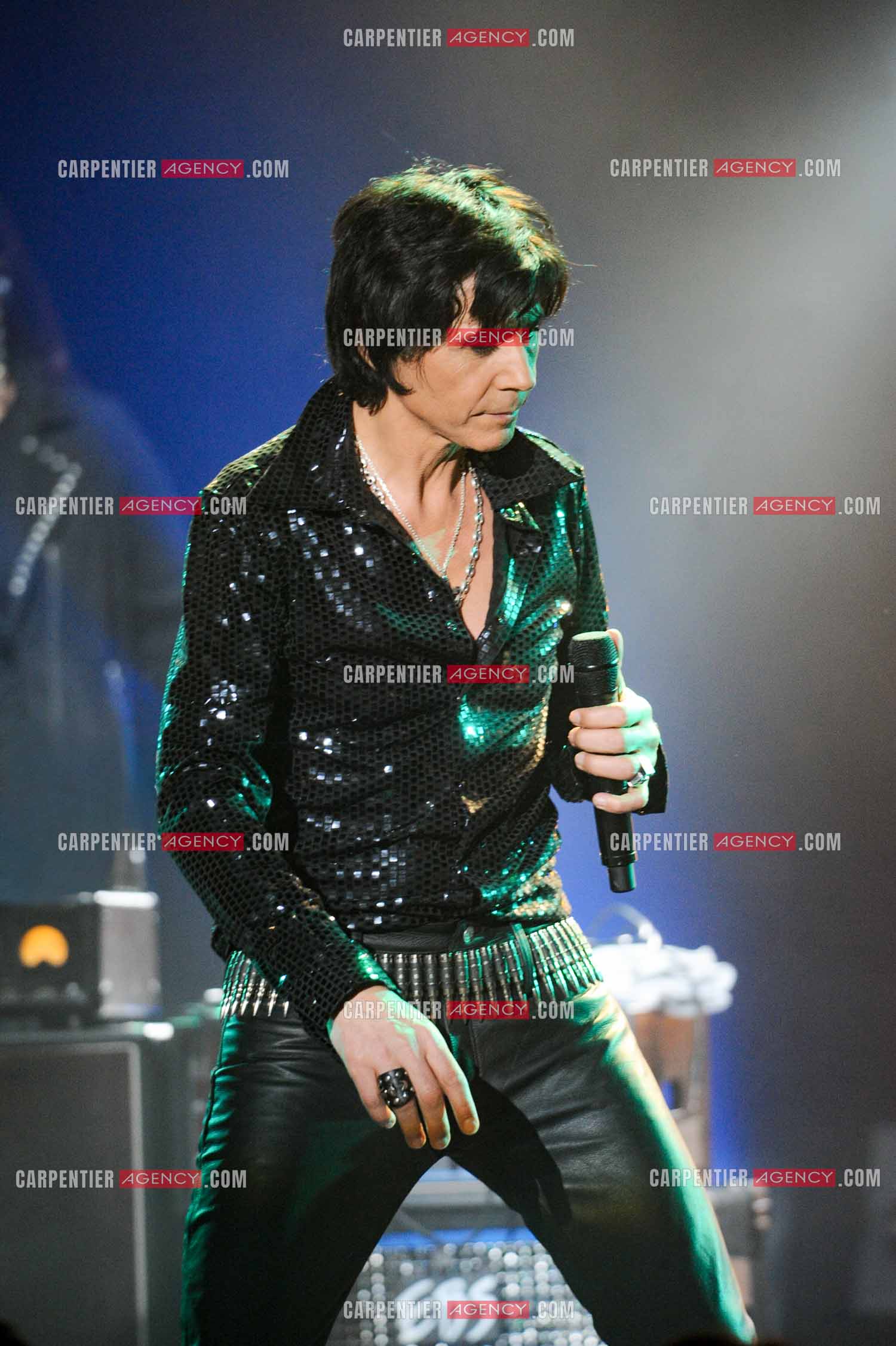 Le chanteur Jean-Luc Lahaye en concert au Bataclan.  ( Exclusif )