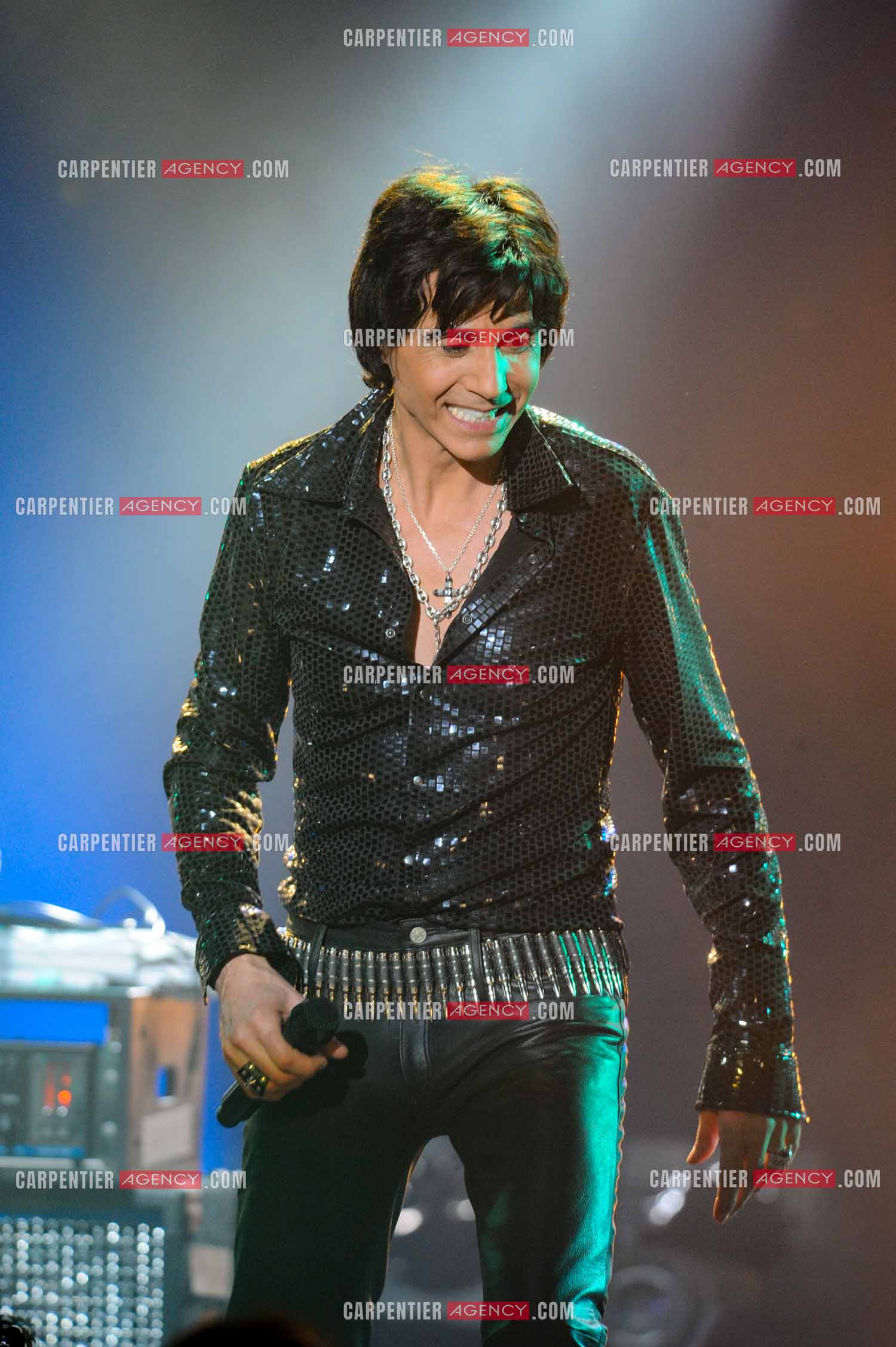 Le chanteur Jean-Luc Lahaye en concert au Bataclan.  ( Exclusif )