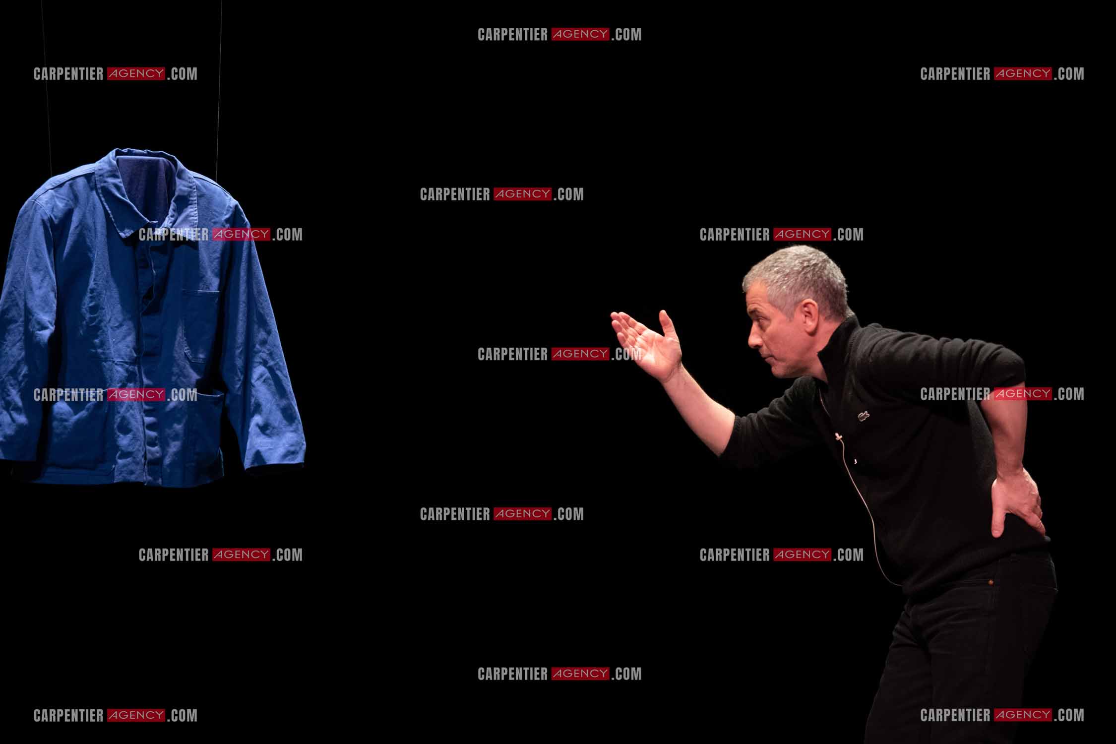 L'acteur Bruno Putzulu au théâtre Toursky a Marseille pour jouer sa pièce “ LES RITALS “.     ( Exclusif )