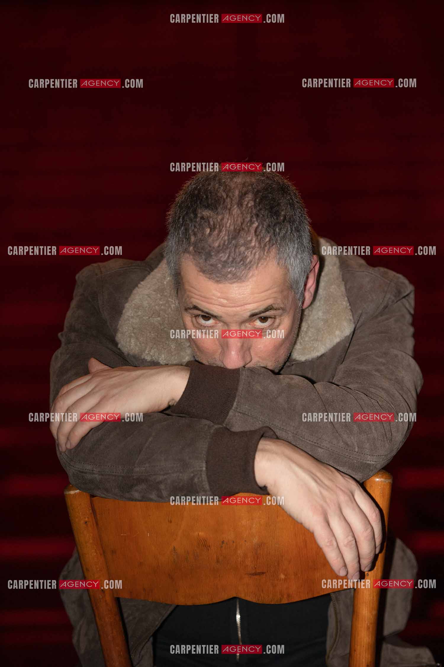 L'acteur Bruno Putzulu au théâtre Toursky a Marseille pour jouer sa pièce “ LES RITALS “.     ( Exclusif )