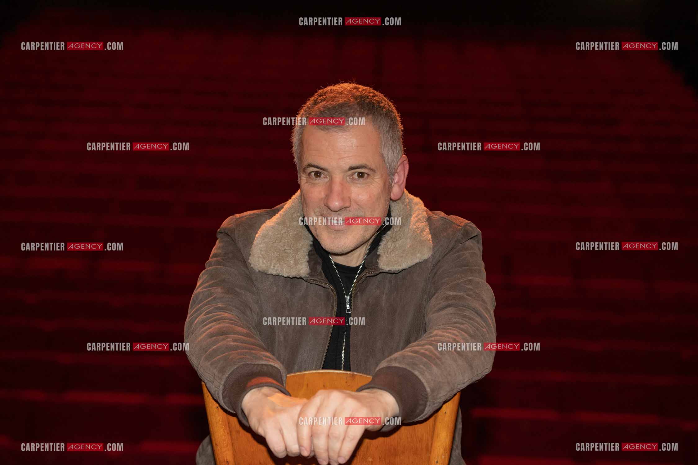 L'acteur Bruno Putzulu au théâtre Toursky a Marseille pour jouer sa pièce “ LES RITALS “.     ( Exclusif )