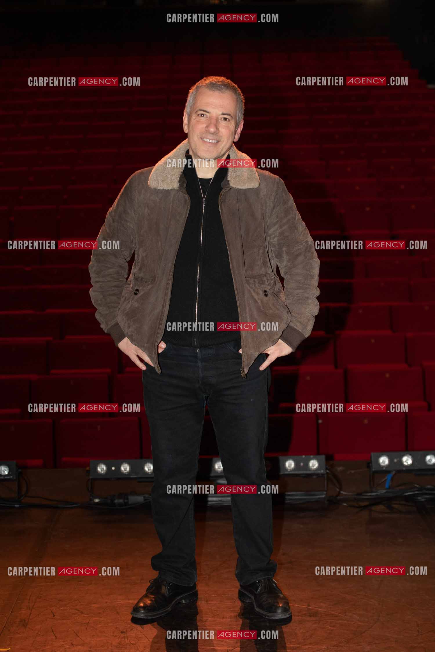 L'acteur Bruno Putzulu au théâtre Toursky a Marseille pour jouer sa pièce “ LES RITALS “.     ( Exclusif )