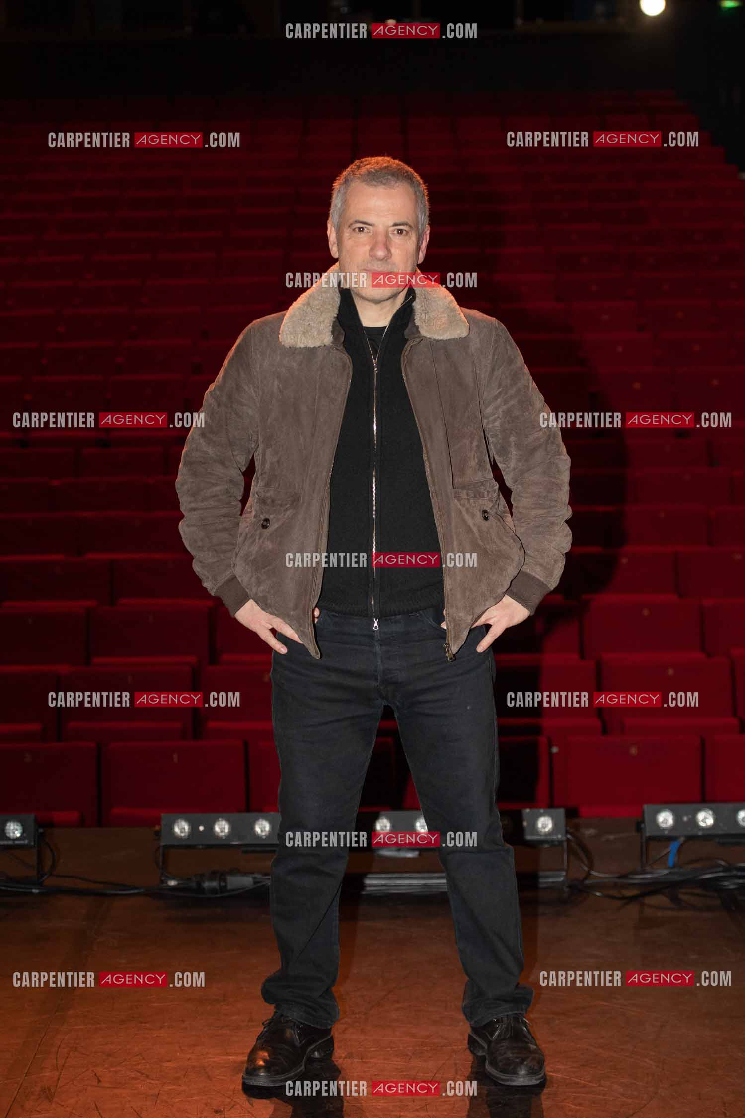 L'acteur Bruno Putzulu au théâtre Toursky a Marseille pour jouer sa pièce “ LES RITALS “.     ( Exclusif )